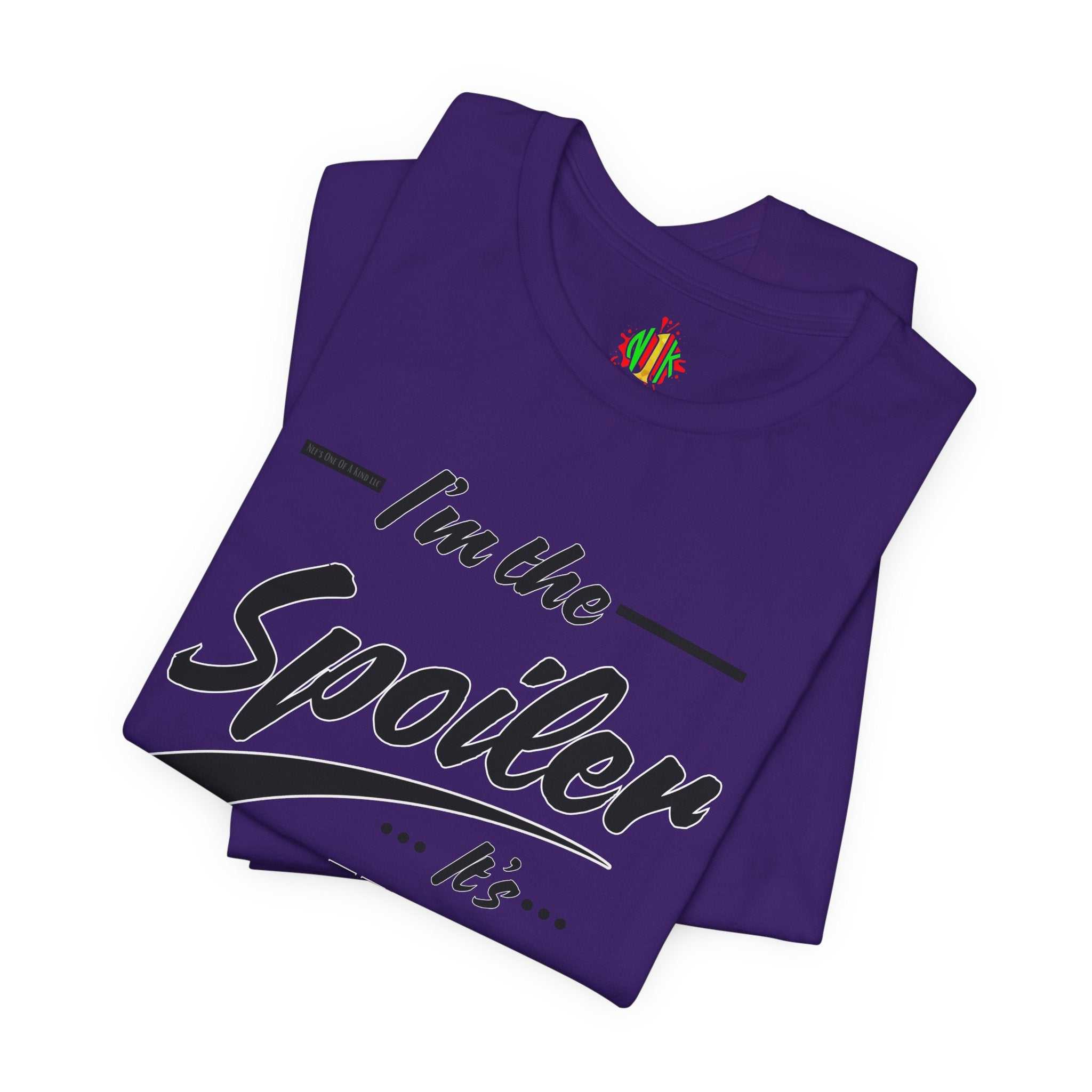 He's the Spoiler Unisex Jersey Tee - Express love for his Queen and PrT-ShirtHe’s the Spoiler Unisex Jersey Tee