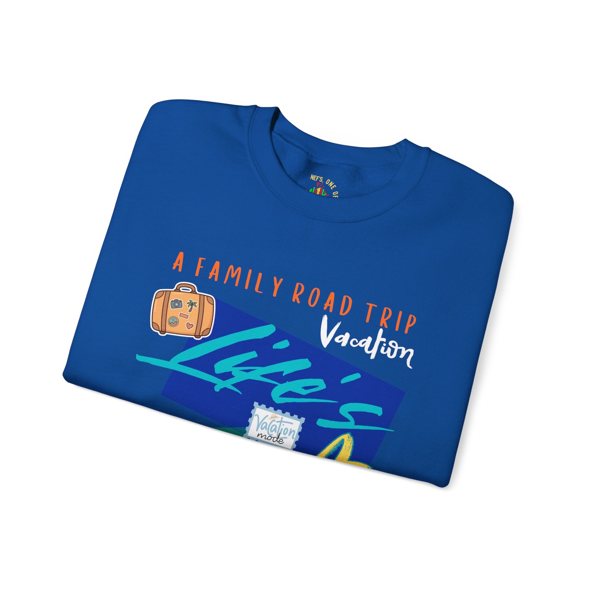 Road Trip T-Shirt — "Life's a Trip" Retro (Enter Family Name) on Back Travel Graphic