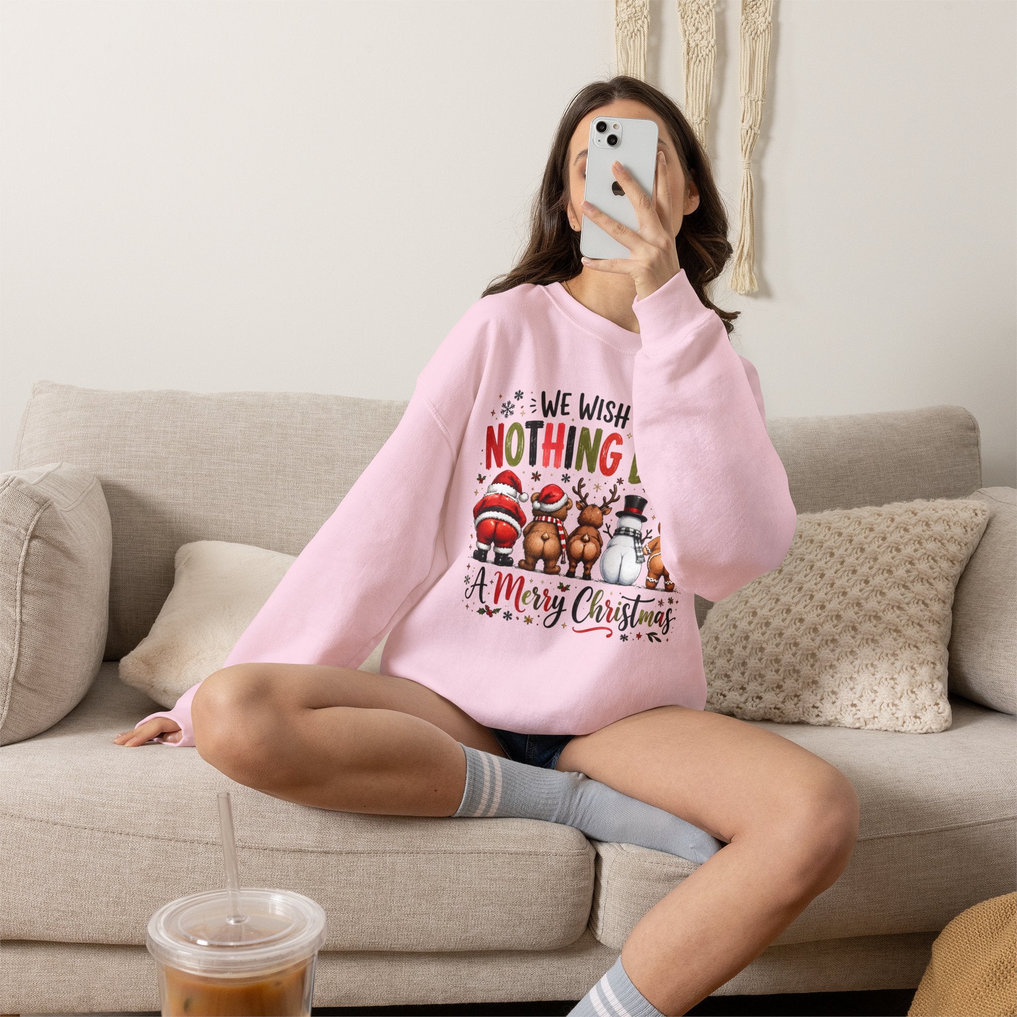 We Wish You Nothing But a Merry Christmas Crewneck Sweatshirt