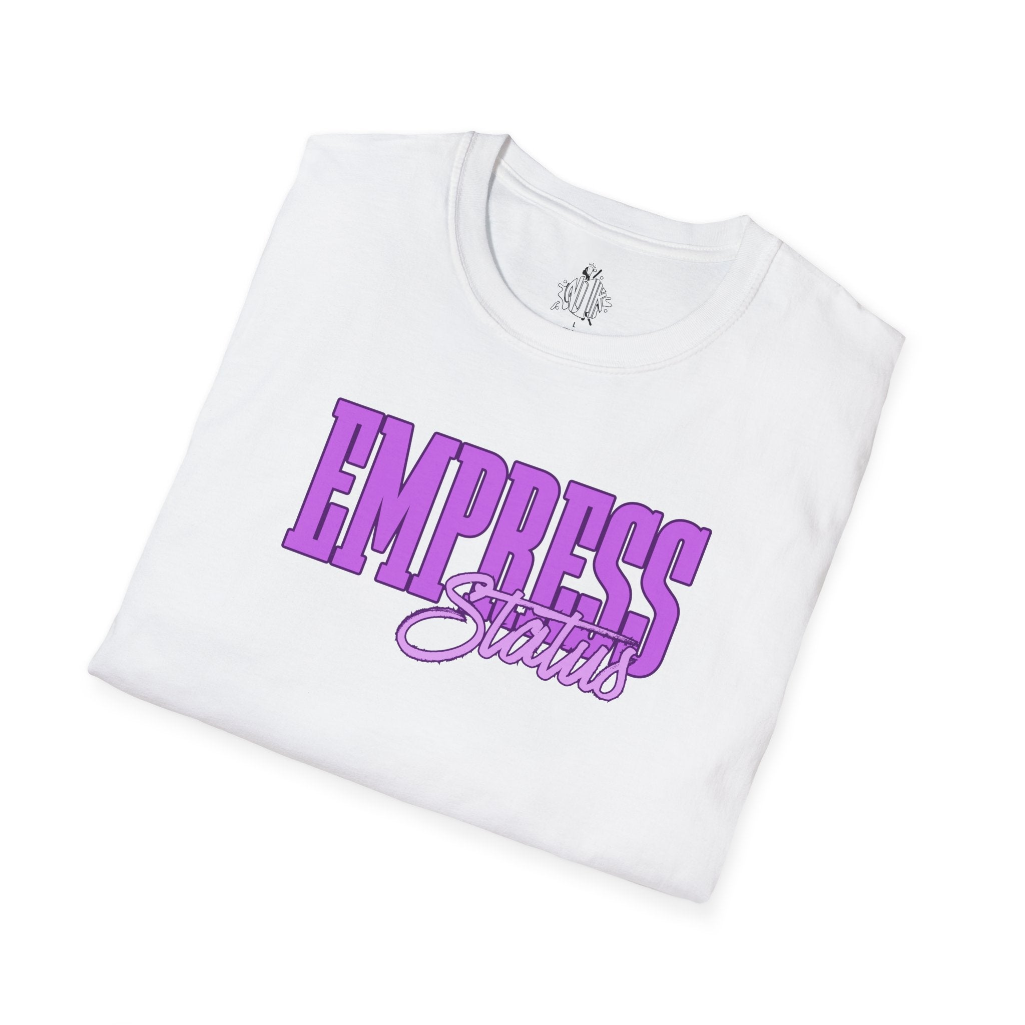 Bold Purple Print Empress Status T-shirt