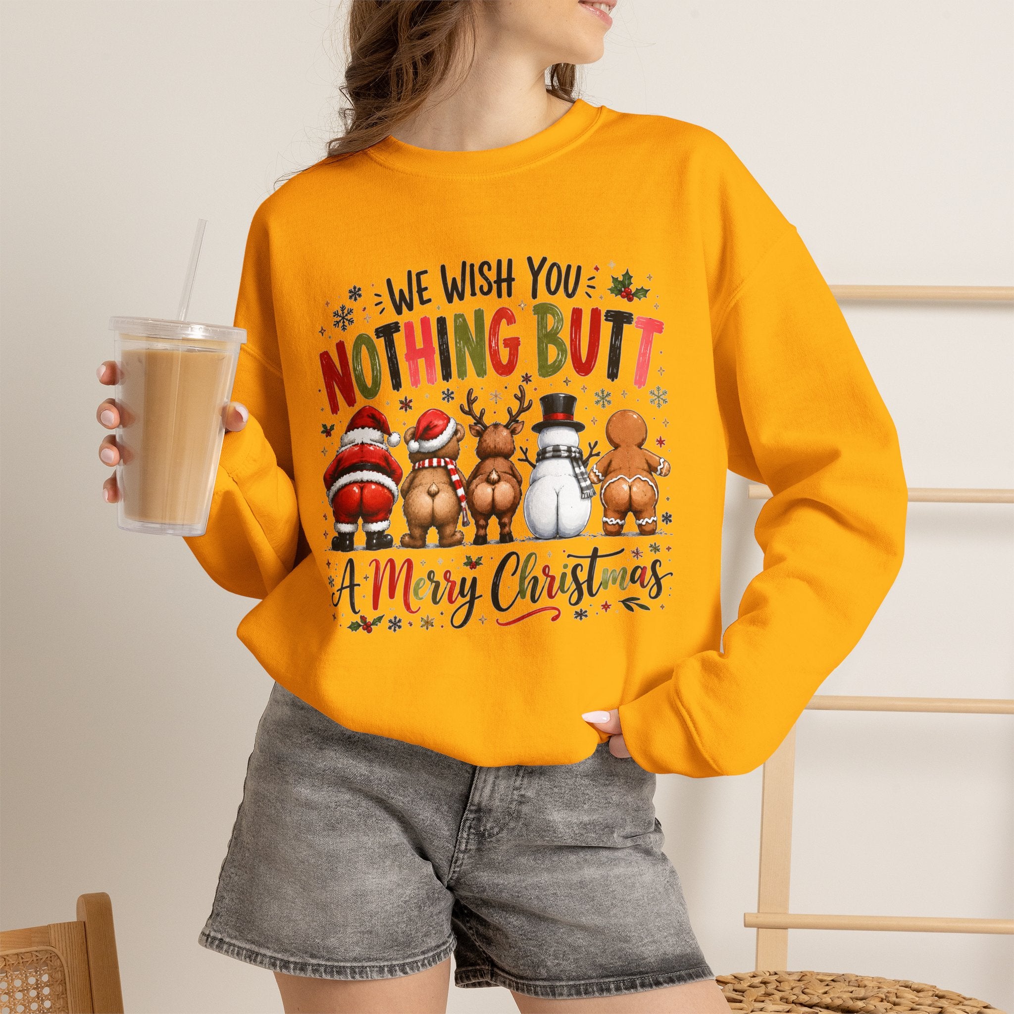 We Wish You Nothing But a Merry Christmas Crewneck Sweatshirt