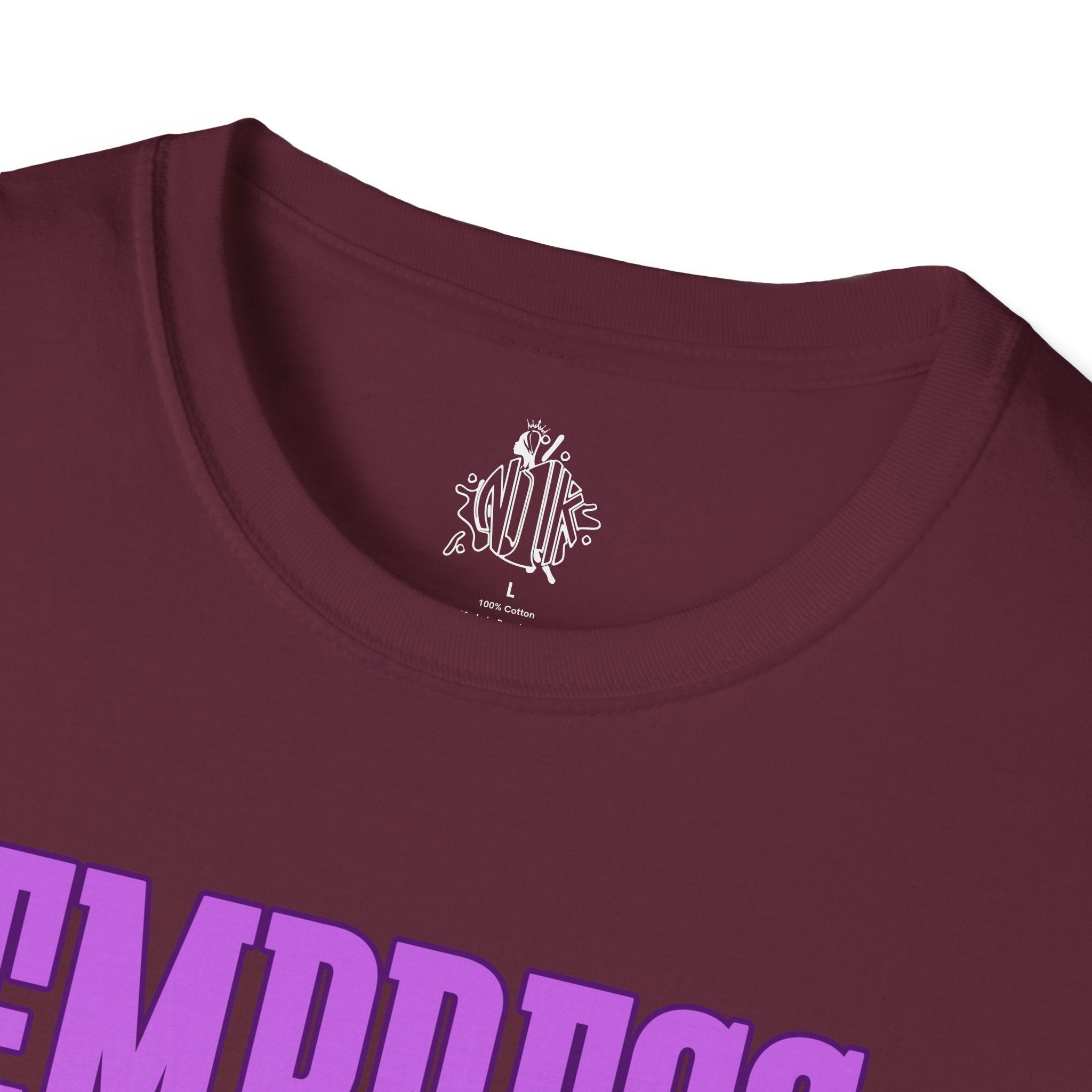 Bold Purple Print Empress Status T-shirt