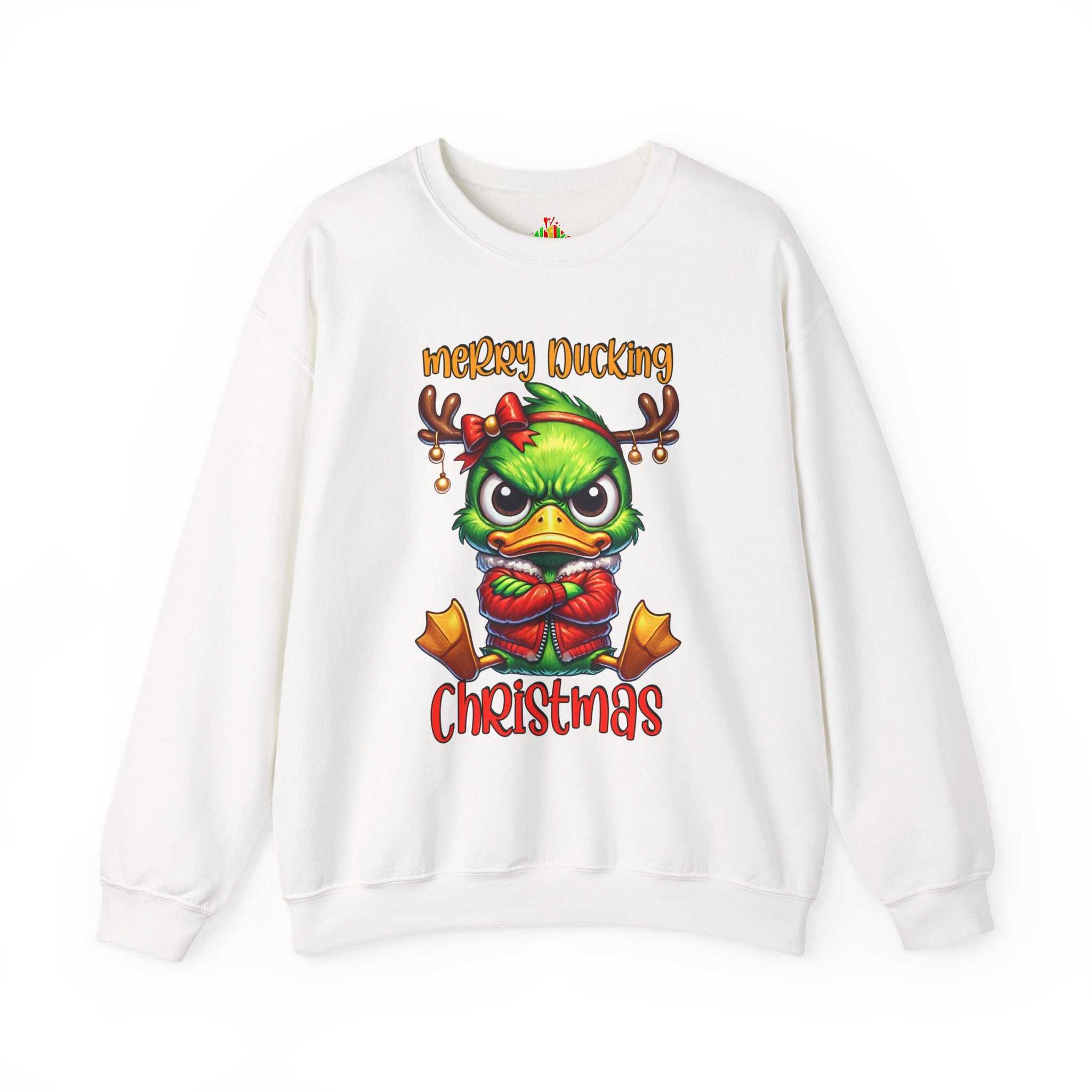 Merry Ducking Christmas Crewneck SweatshirtSweatshirtMerry Ducking Christmas Sweatshirt