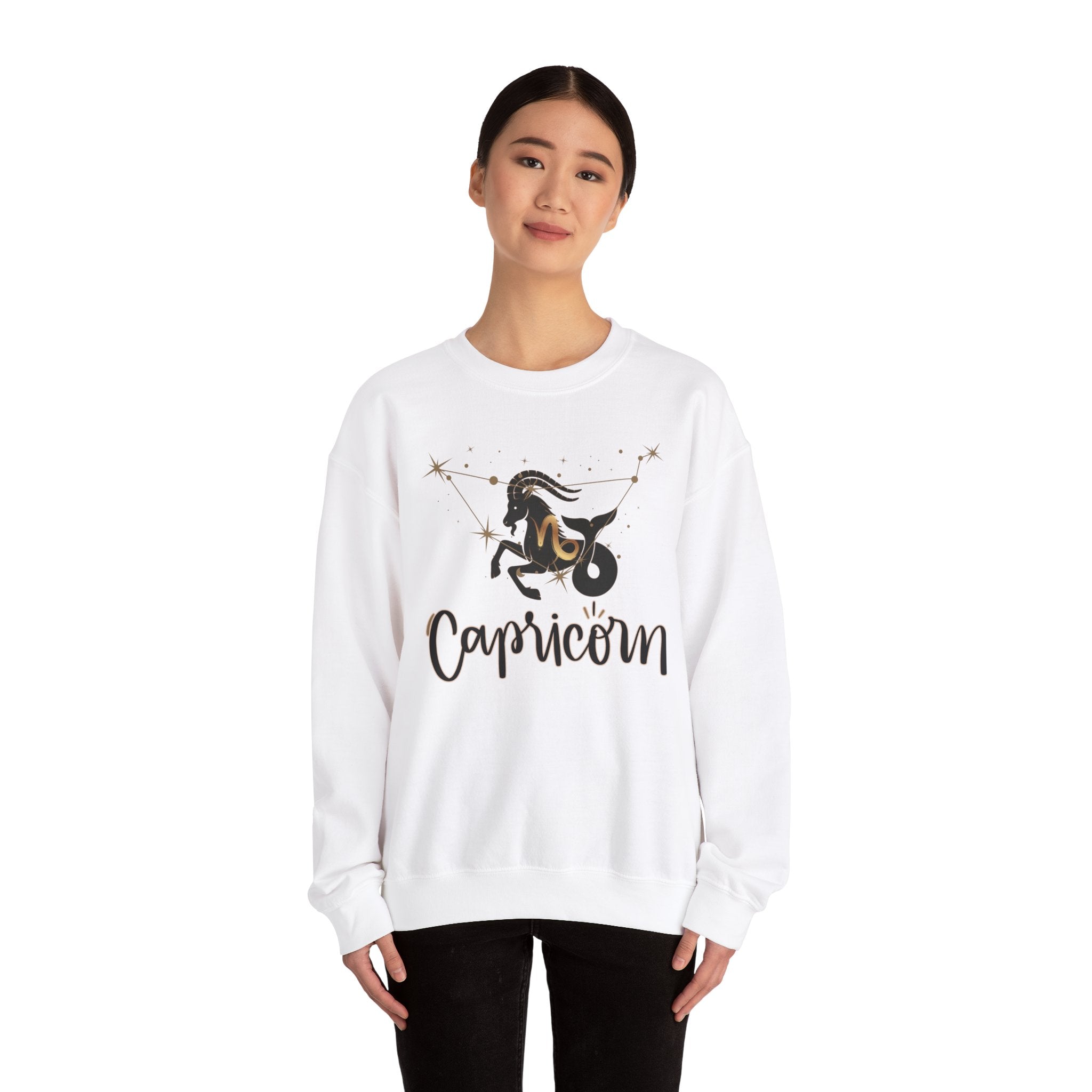 Capricorn Unisex Casual Crewneck Sweatshirt