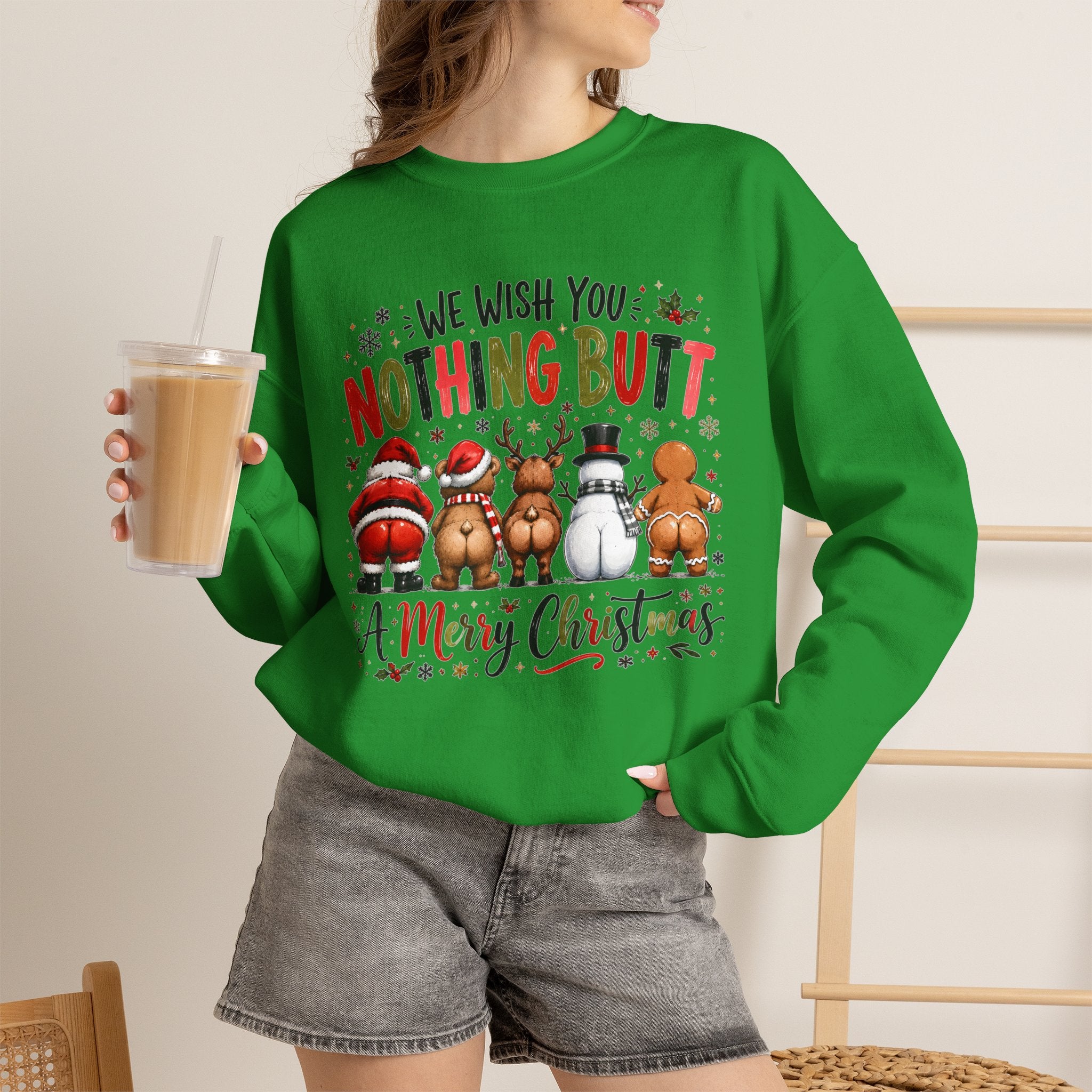 We Wish You Nothing But a Merry Christmas Crewneck Sweatshirt