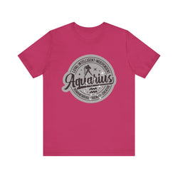 Aquarius Zodiac Unisex Casual Classic Jersey Short Sleeve Tee