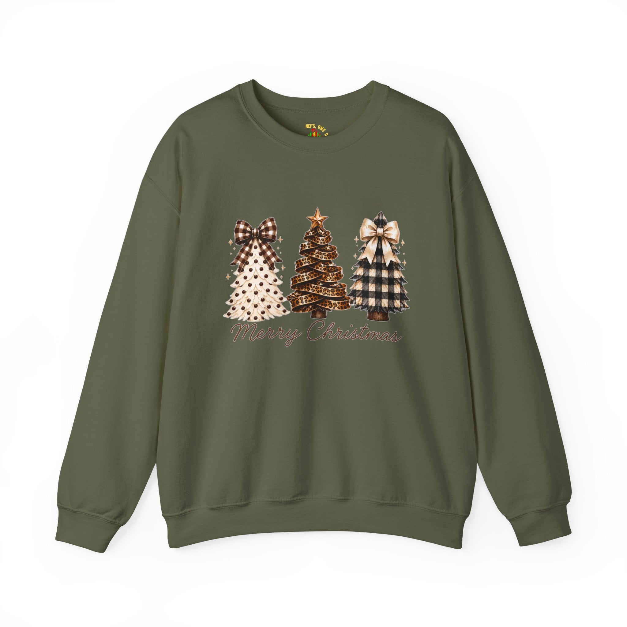 Merry Christmas Christmas Tree Crewneck Sweatshirt