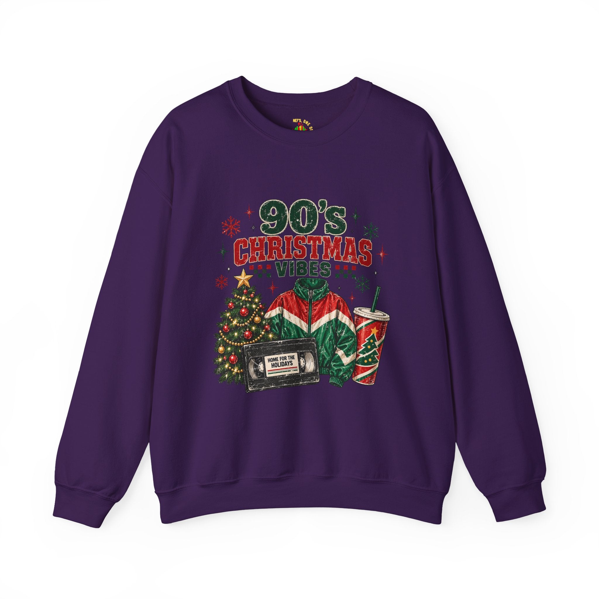 90s Christmas Vibes Crewneck Sweatshirt