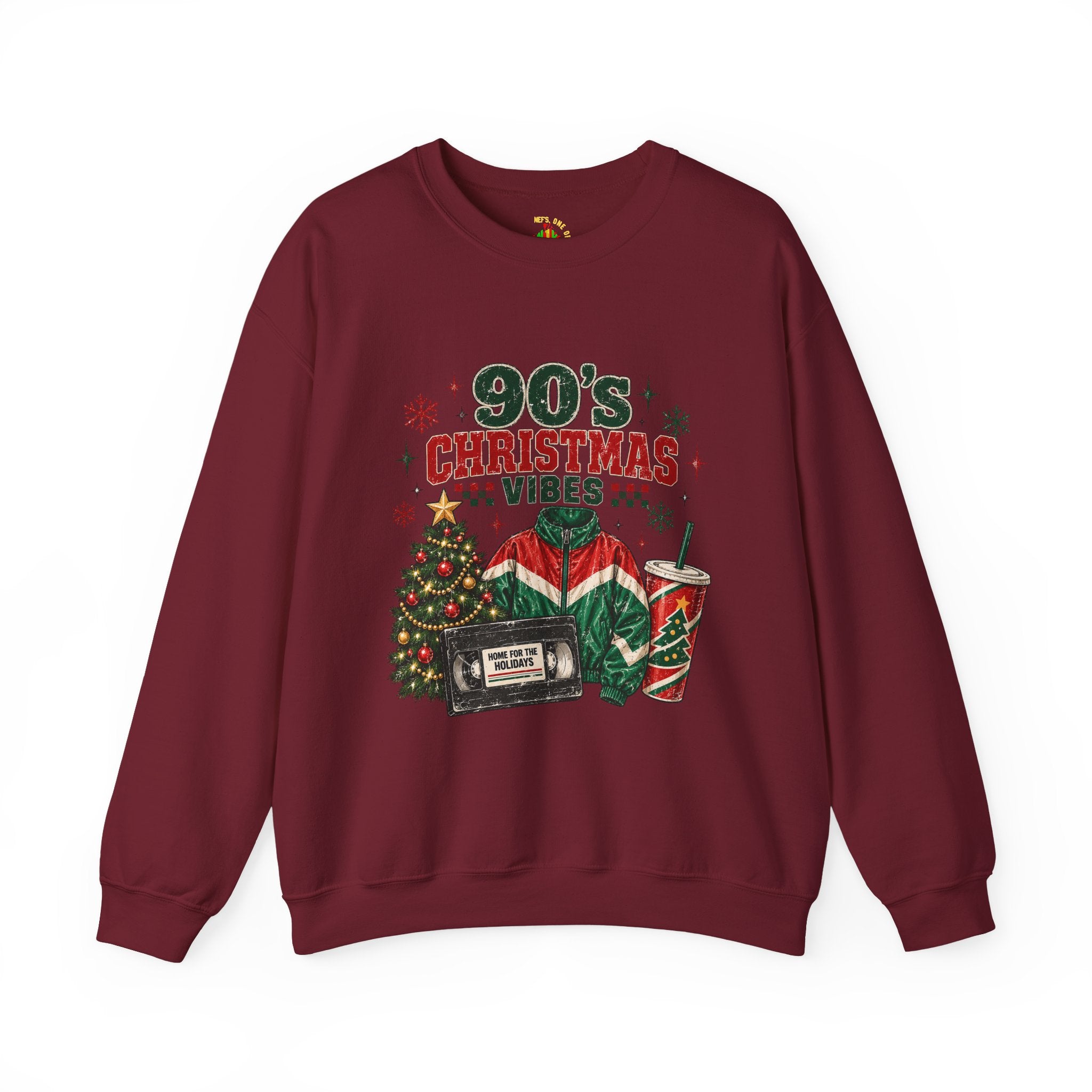 90s Christmas Vibes Crewneck Sweatshirt