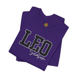 Leo Season Unisex Jersey Tee, Horoscope Shirt, Astrology Gift, Birthday Wear, Zodiac Fashion, Personalized Astrology Apparel