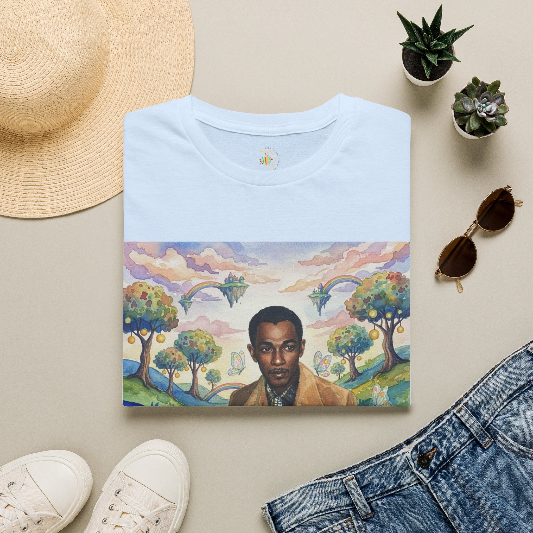 Todd Another Customized Smile Portrait Tee Graphic T-Shirt