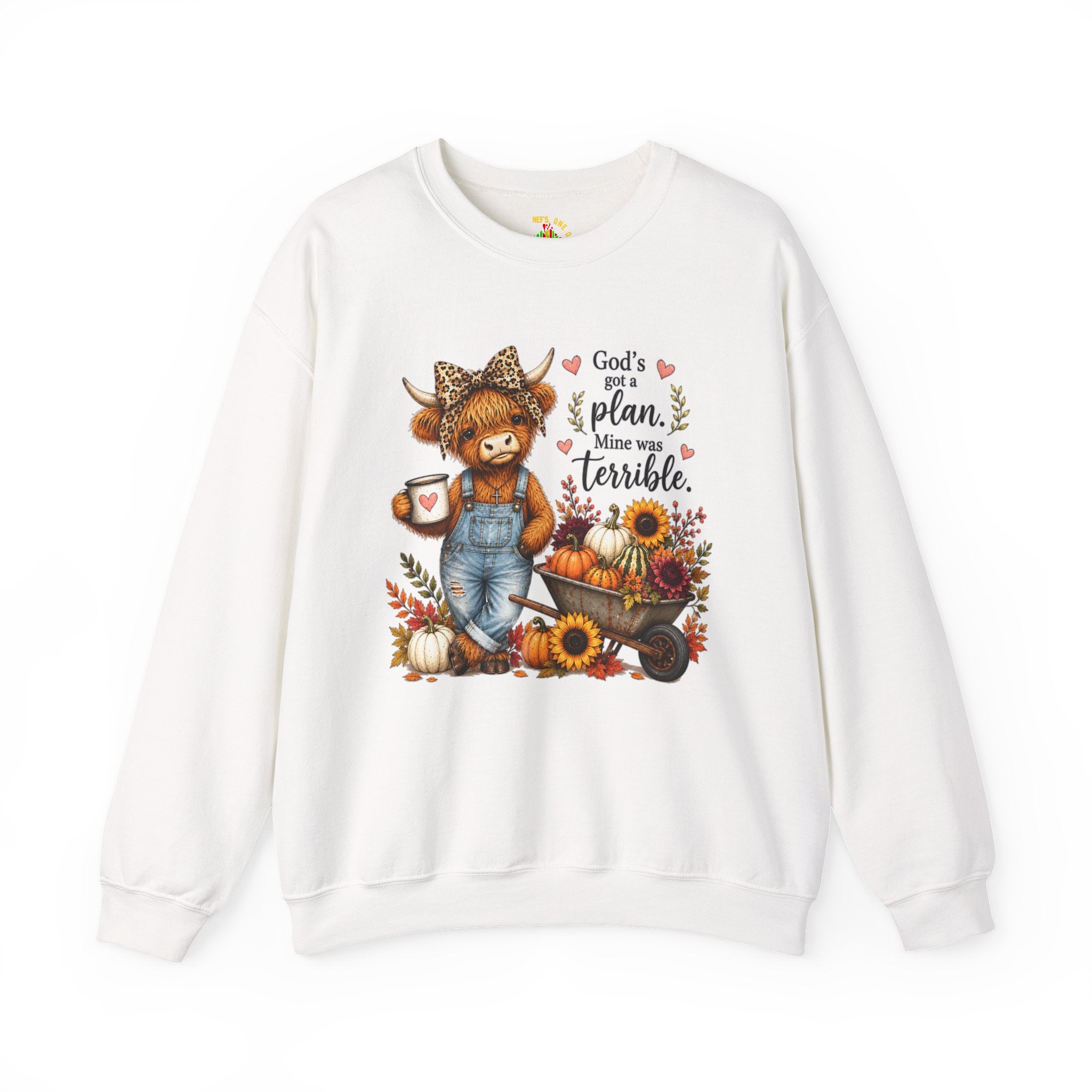 God’s Plan, Mine Was Terrible Bear Fall Crewneck Sweatshirt