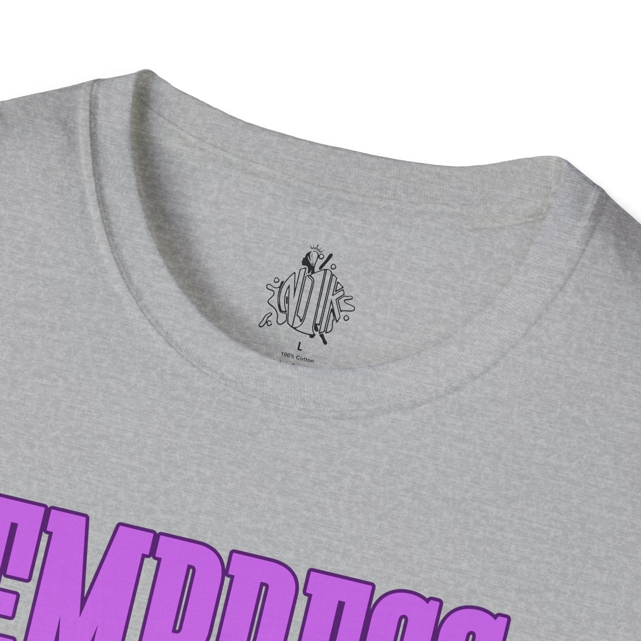 Bold Purple Print Empress Status T-shirt