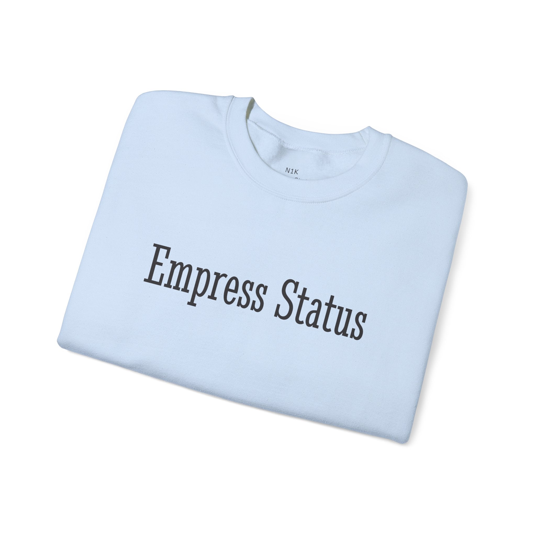 Empress Status Black Glitter Print Unisex Heavy Blend™ Crewneck Sweatshirt