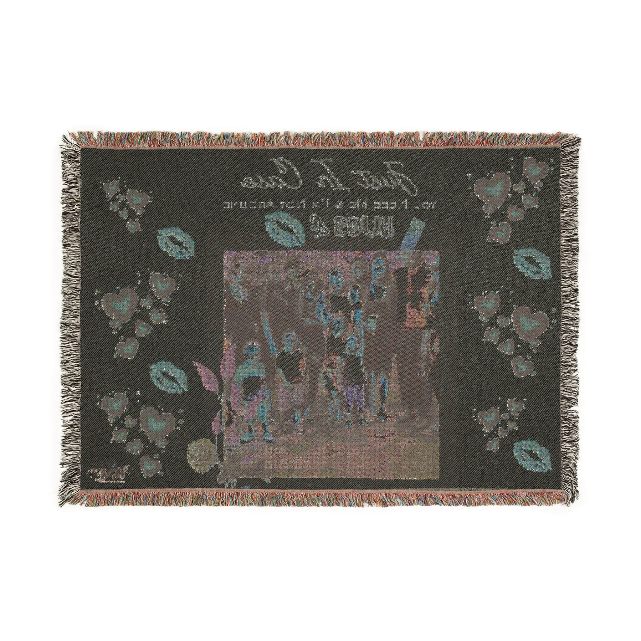 Custom Photo Woven Blanket — "Just in Case I'm Not Around" Keepsake ThHome DecorCustom Photo Woven Blanket