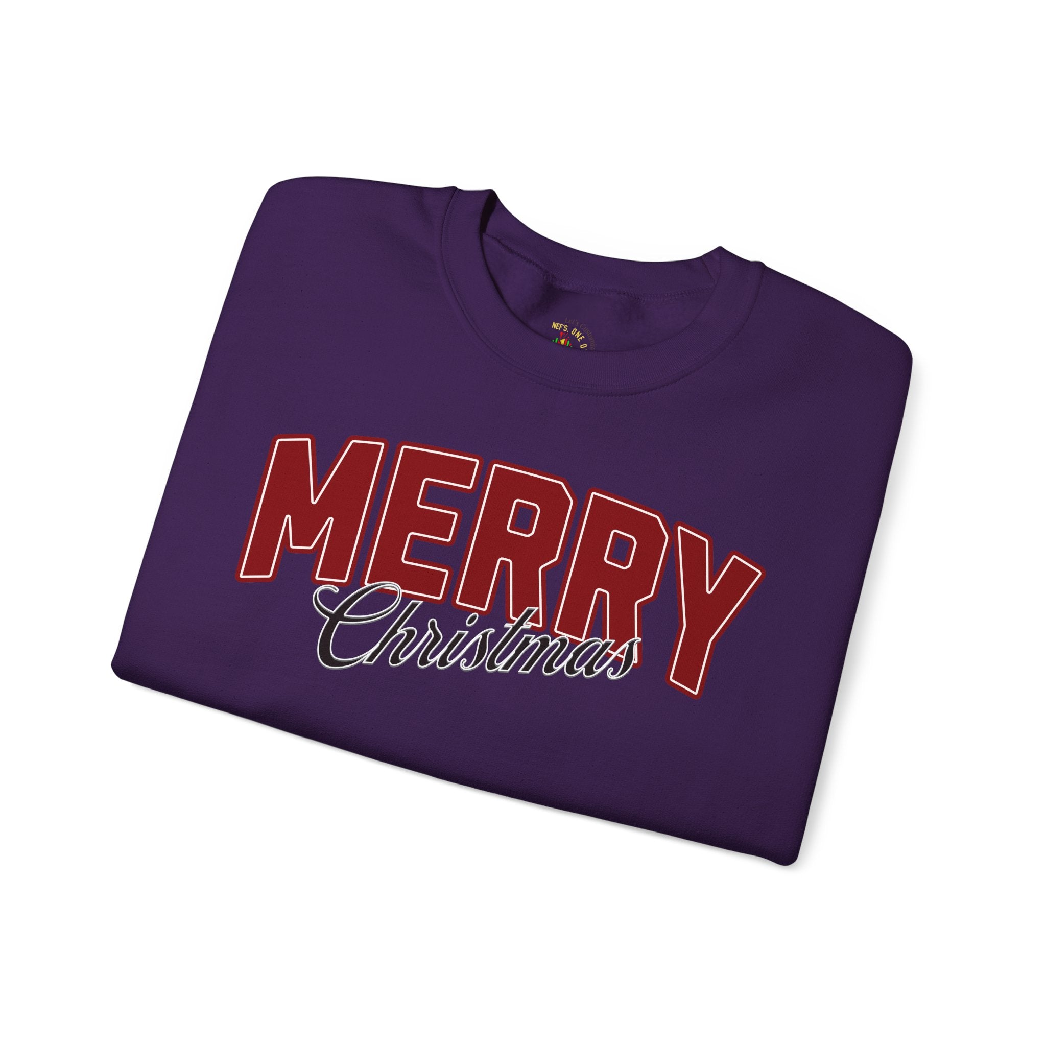 Merry Christmas Personalized Family Name Sweatshirt