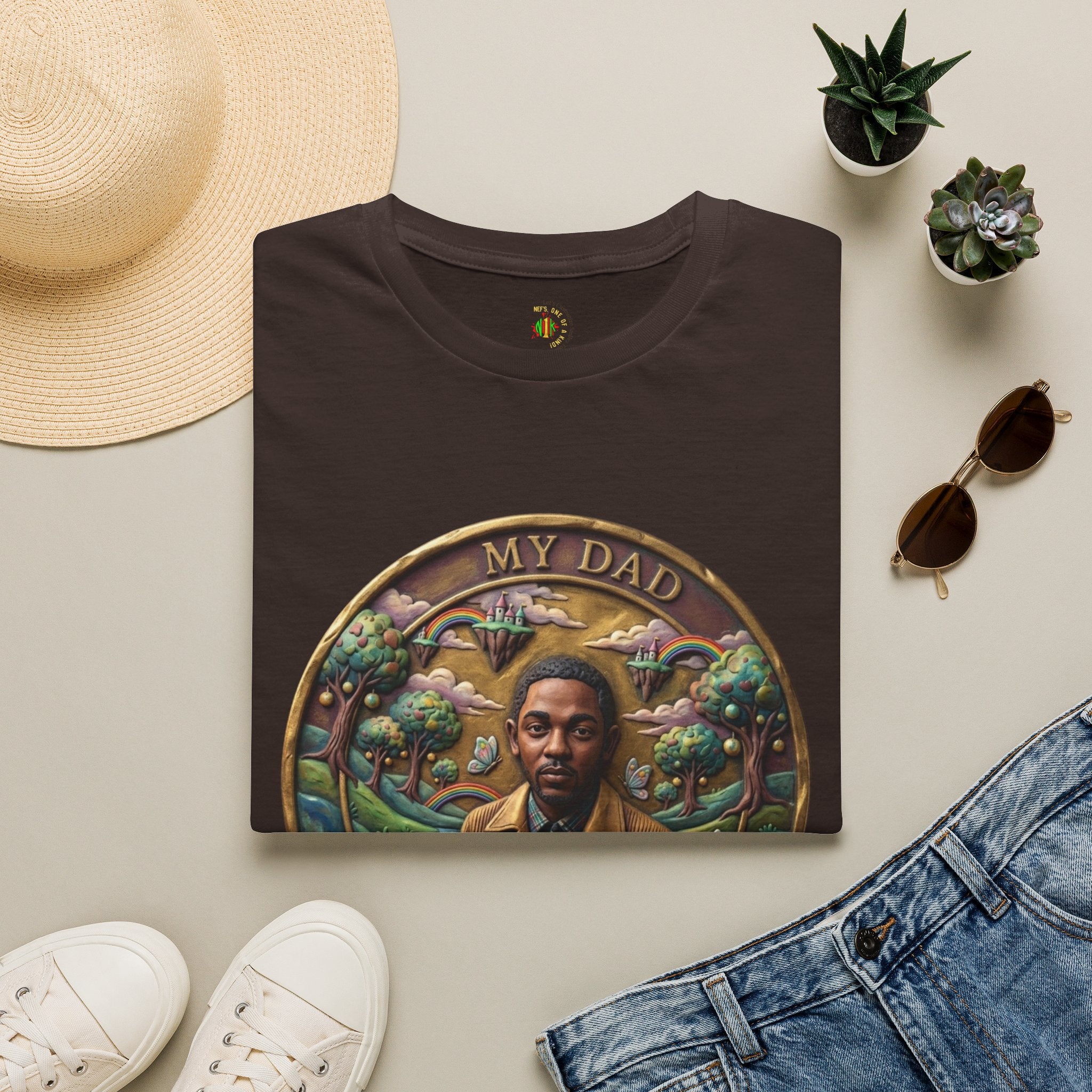 Todd Another Customized My Dad Portrait Coin Tee Graphic T-Shirt