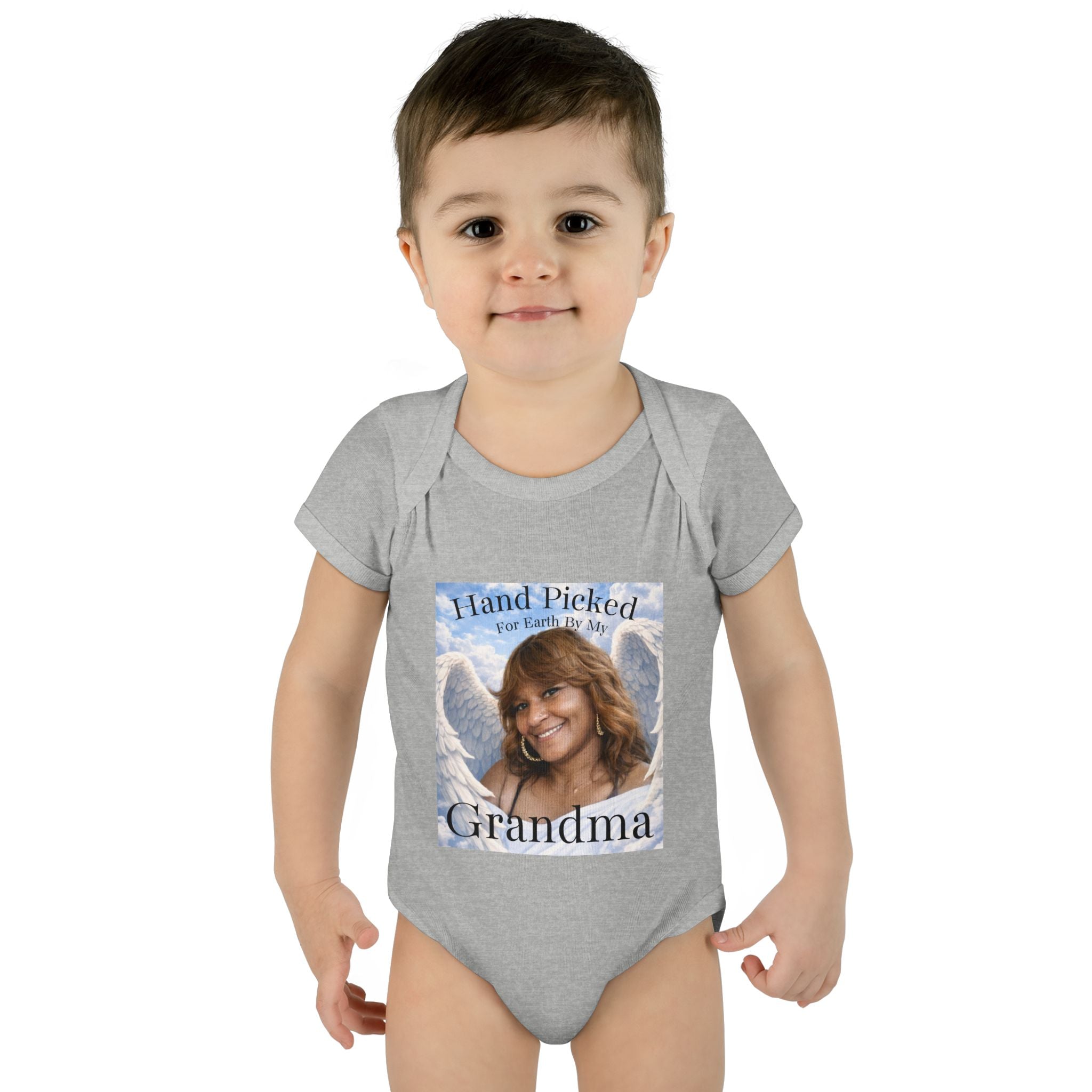 Body da neonato "Scelto per la Terra dalla mia nonna in Cielo" – Tutina commemorativa per neonato