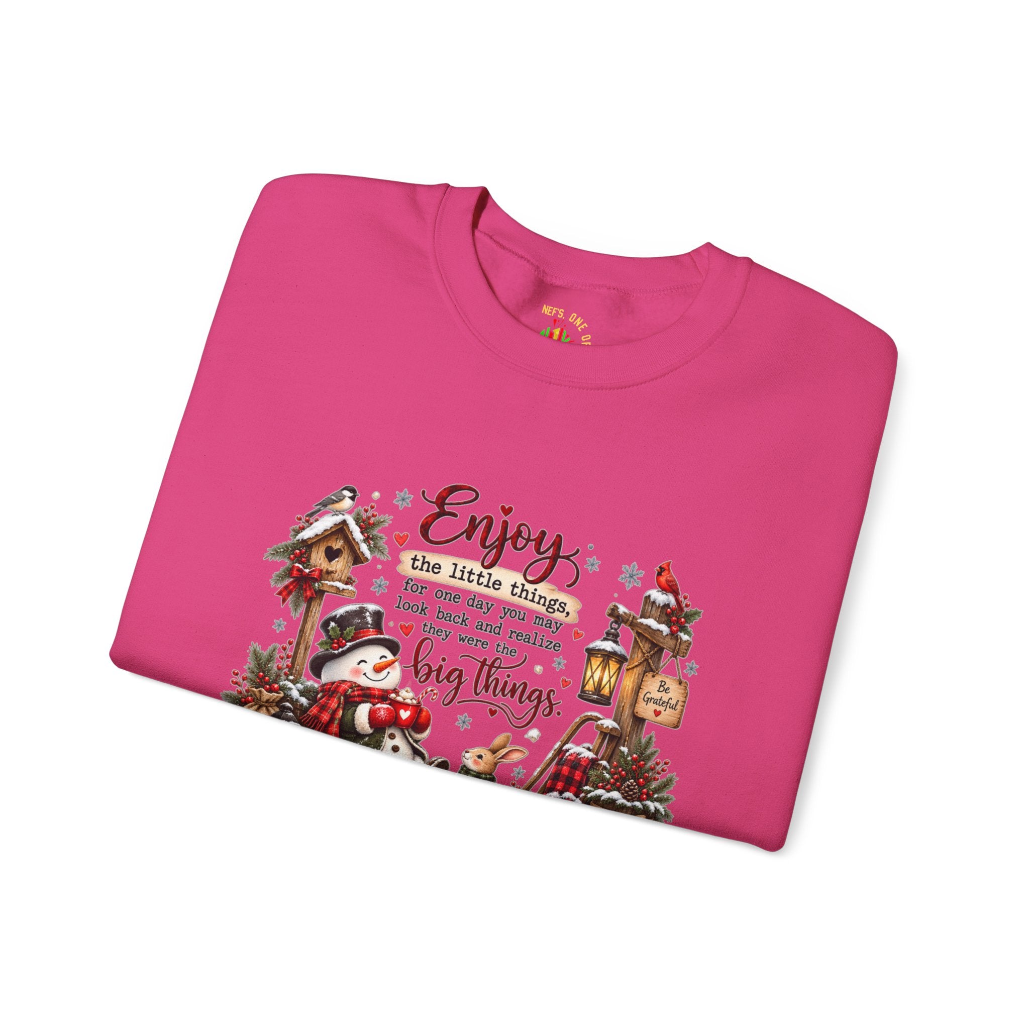 Enjoy the Little Things Christmas Crewneck Sweatshirt