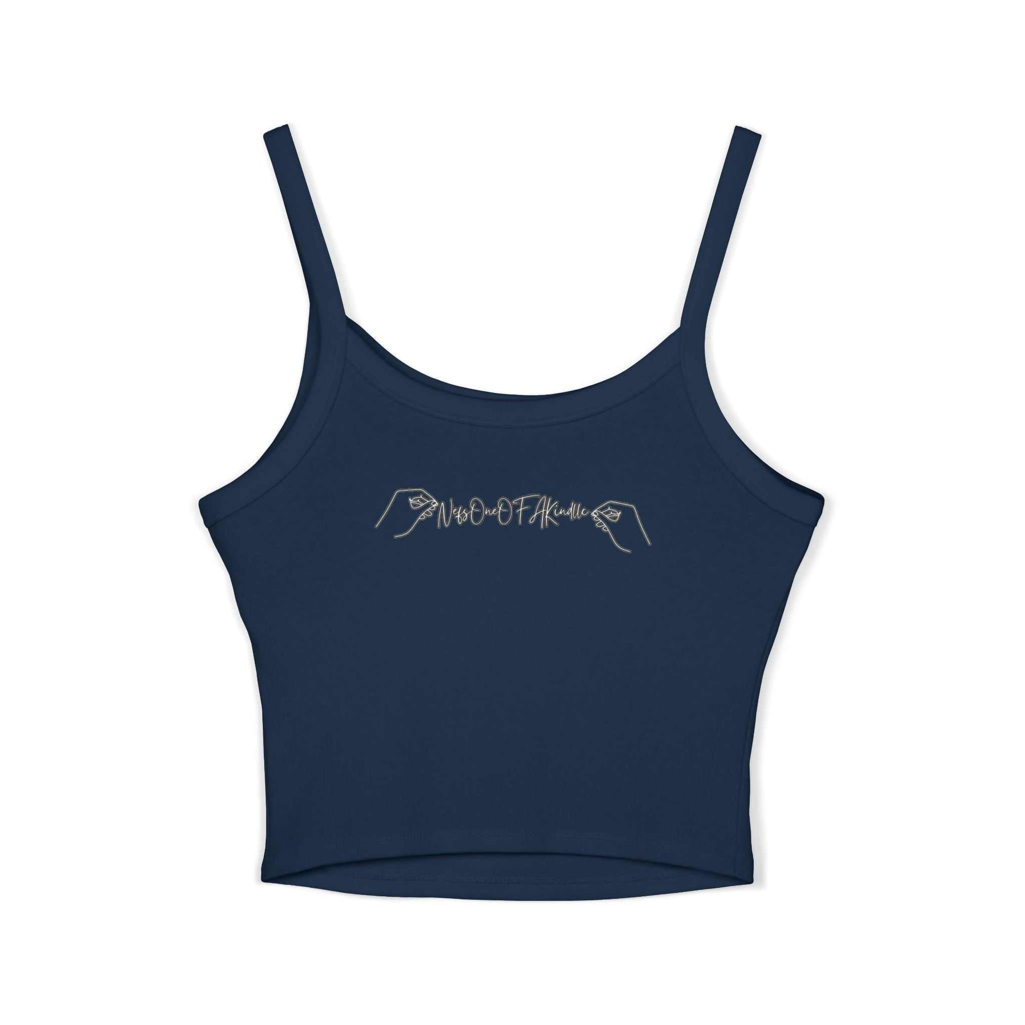 Women's Spaghetti Strap Tank Top with Leo Design, Summer Vacation Top, Zodiac Sign Apparel, Casual Wear, Gift for Astrology Lovers