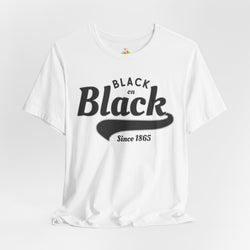 Vintage Style Unisex Jersey Tee - Black Since 1865, Retro T-Shirt, Casual Wear, Gift Idea, Everyday Fashion