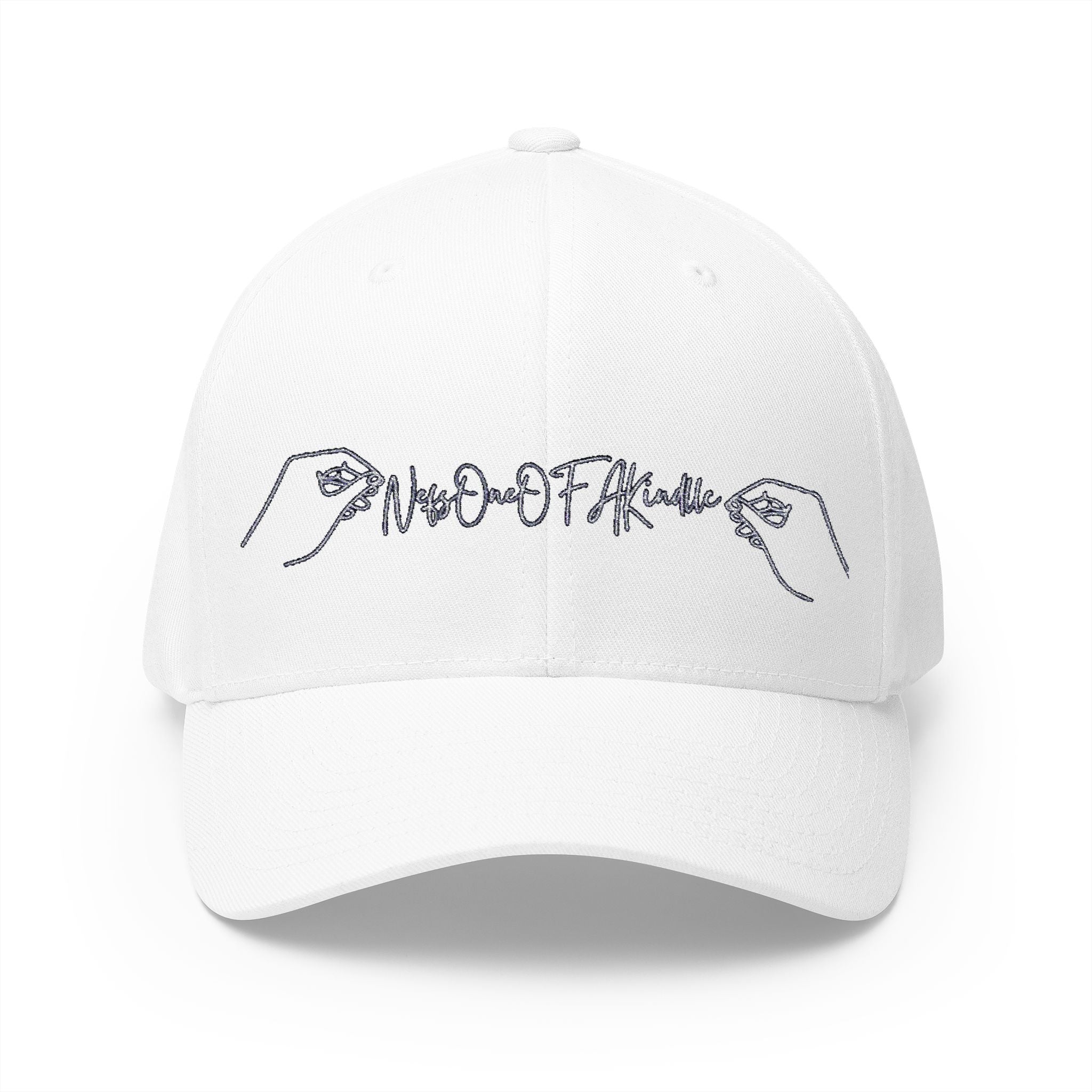 Nefs One Of A Kind Hand-Embroidered Closed-Back Cap, Casual Gift for Him or Her, Trendy Accessories for Everyday Wear