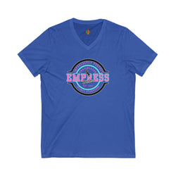 Empowered Empress Status V-Neck Tee for Confident Women, Casual Wear, Sister Gift, Affirmation Clothing, Self-Love Tee, Feminine Fashion