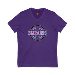 Empowered Empress Status V-Neck Tee for Confident Women, Casual Wear, Sister Gift, Affirmation Clothing, Self-Love Tee, Feminine Fashion