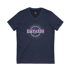 Empowered Empress Status V-Neck Tee for Confident Women, Casual Wear, Sister Gift, Affirmation Clothing, Self-Love Tee, Feminine Fashion