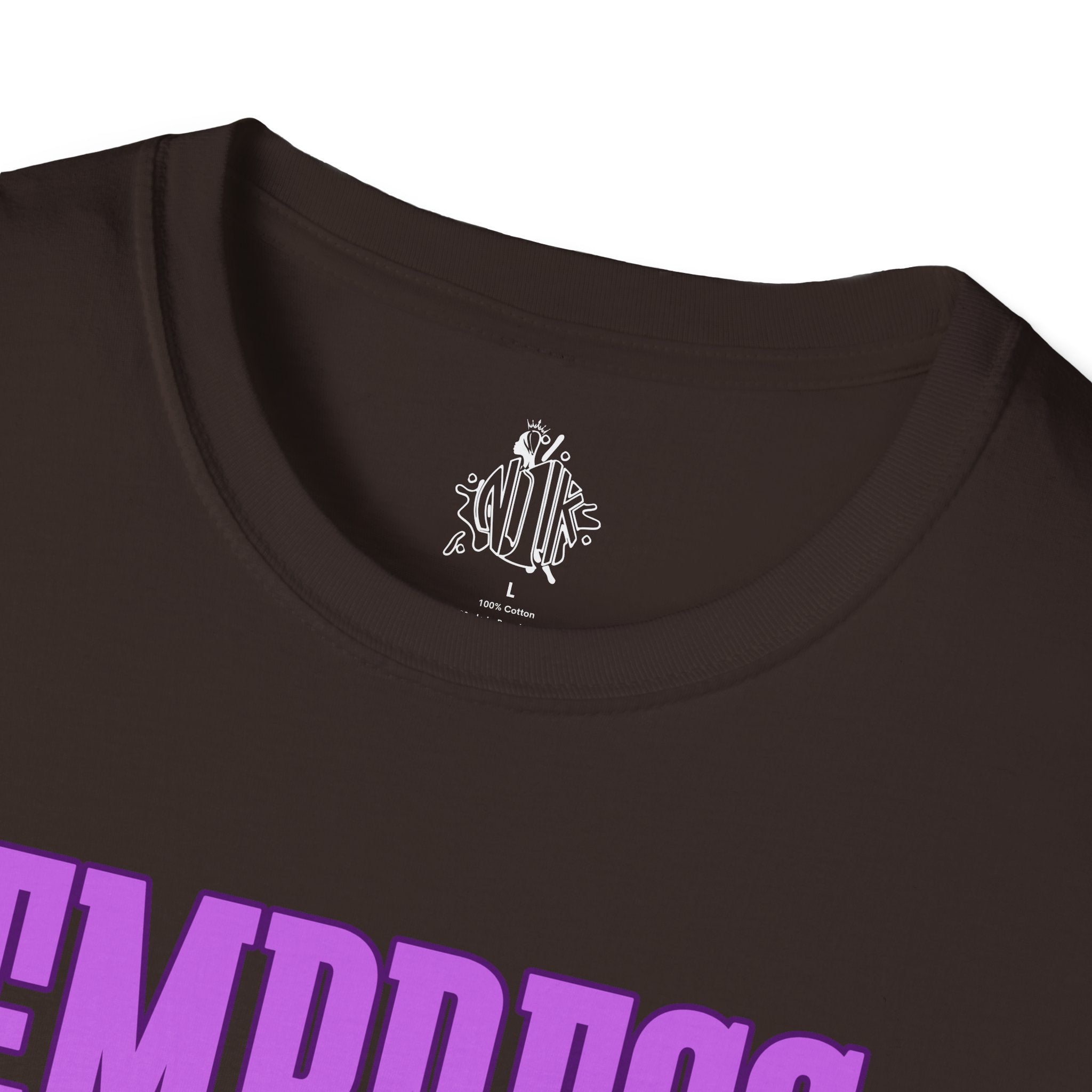 Bold Purple Print Empress Status T-shirt