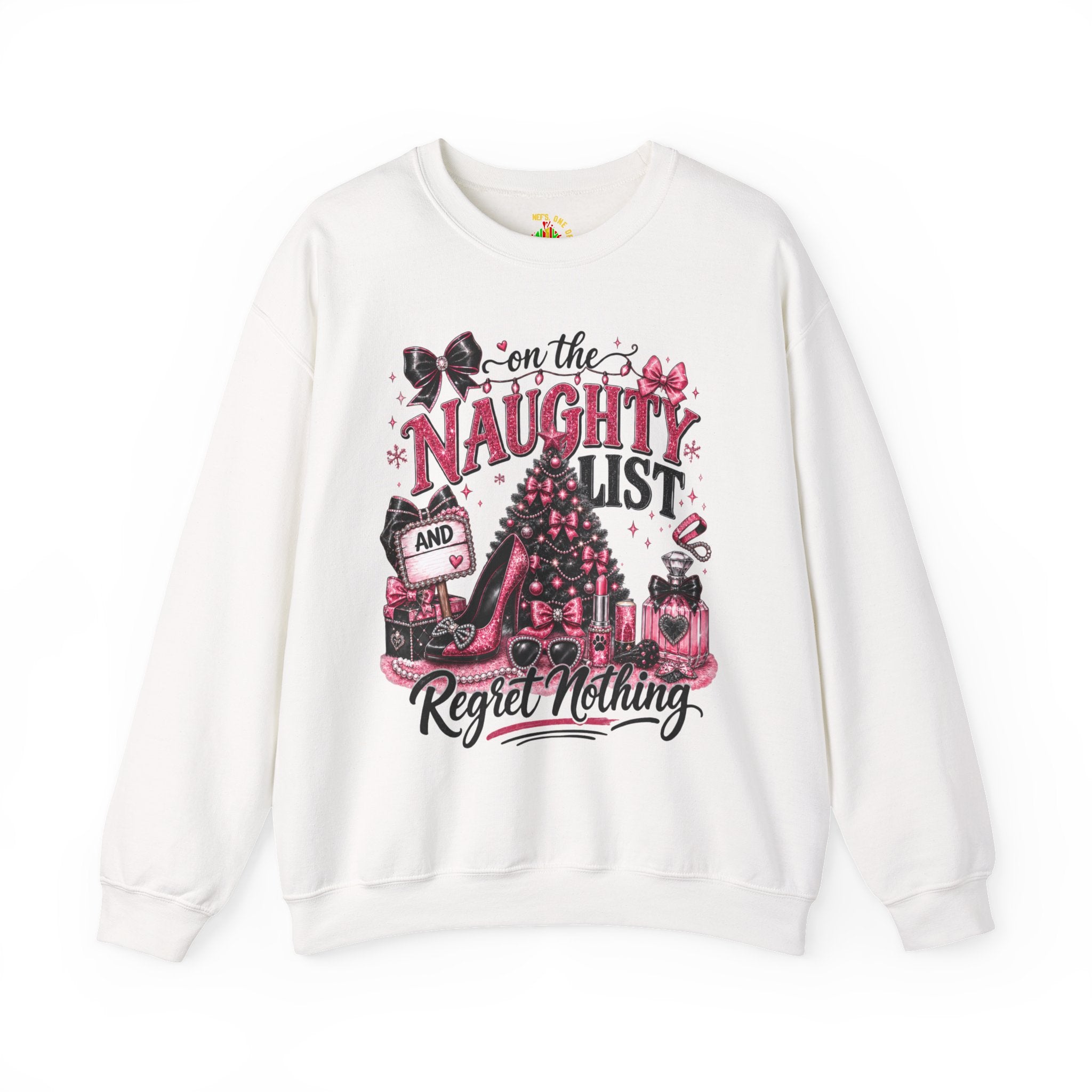 On the Naughty List Christmas Crewneck Sweatshirt