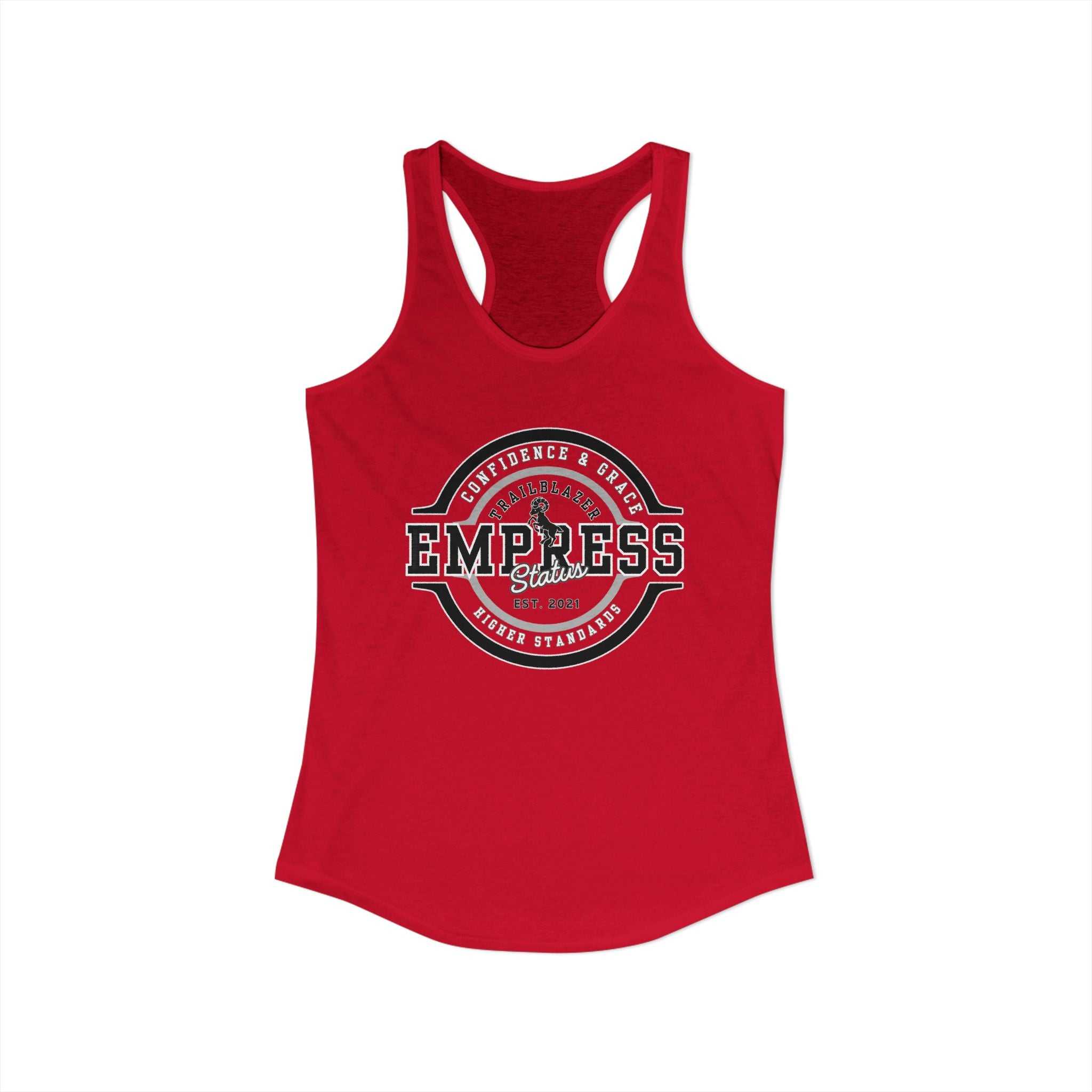 Empress Status Racerback Tank, Women's Fitness Shirt, Gift for Her, CaTank TopEmpress Status Racerback Tank