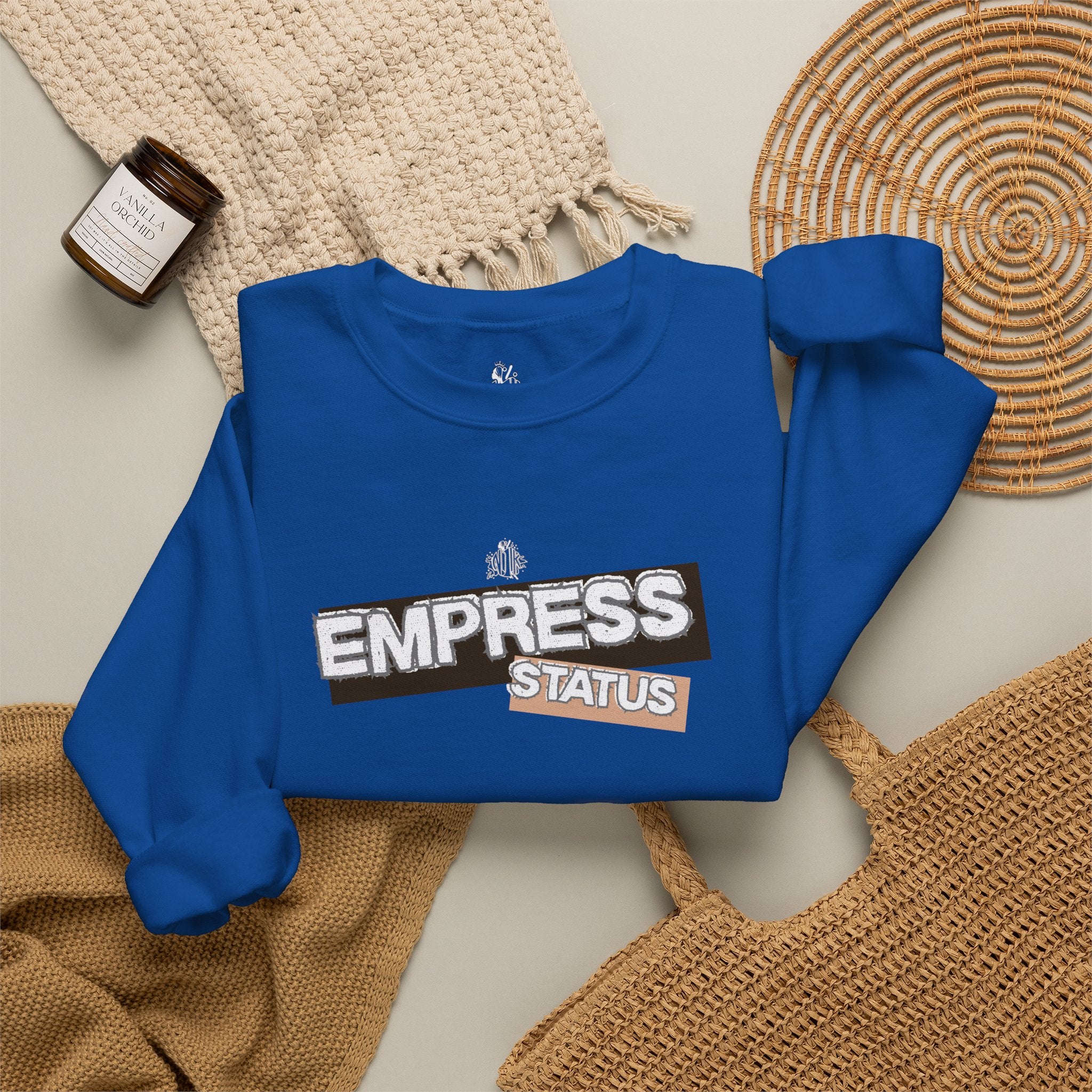 Empress Status Graphic Sweatshirt — Bold Feminine Statement Sweatshirt