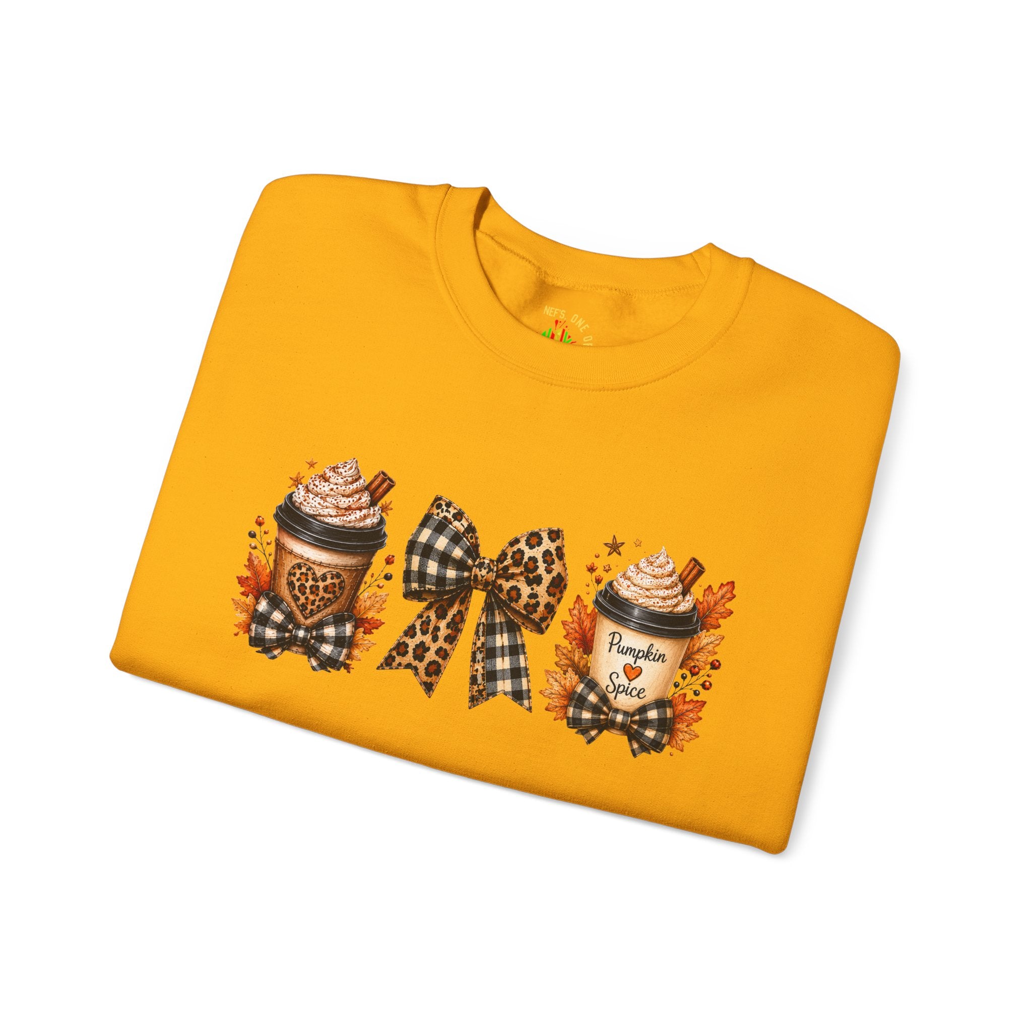 Festive Leopard Bow Christmas Crewneck Sweatshirt