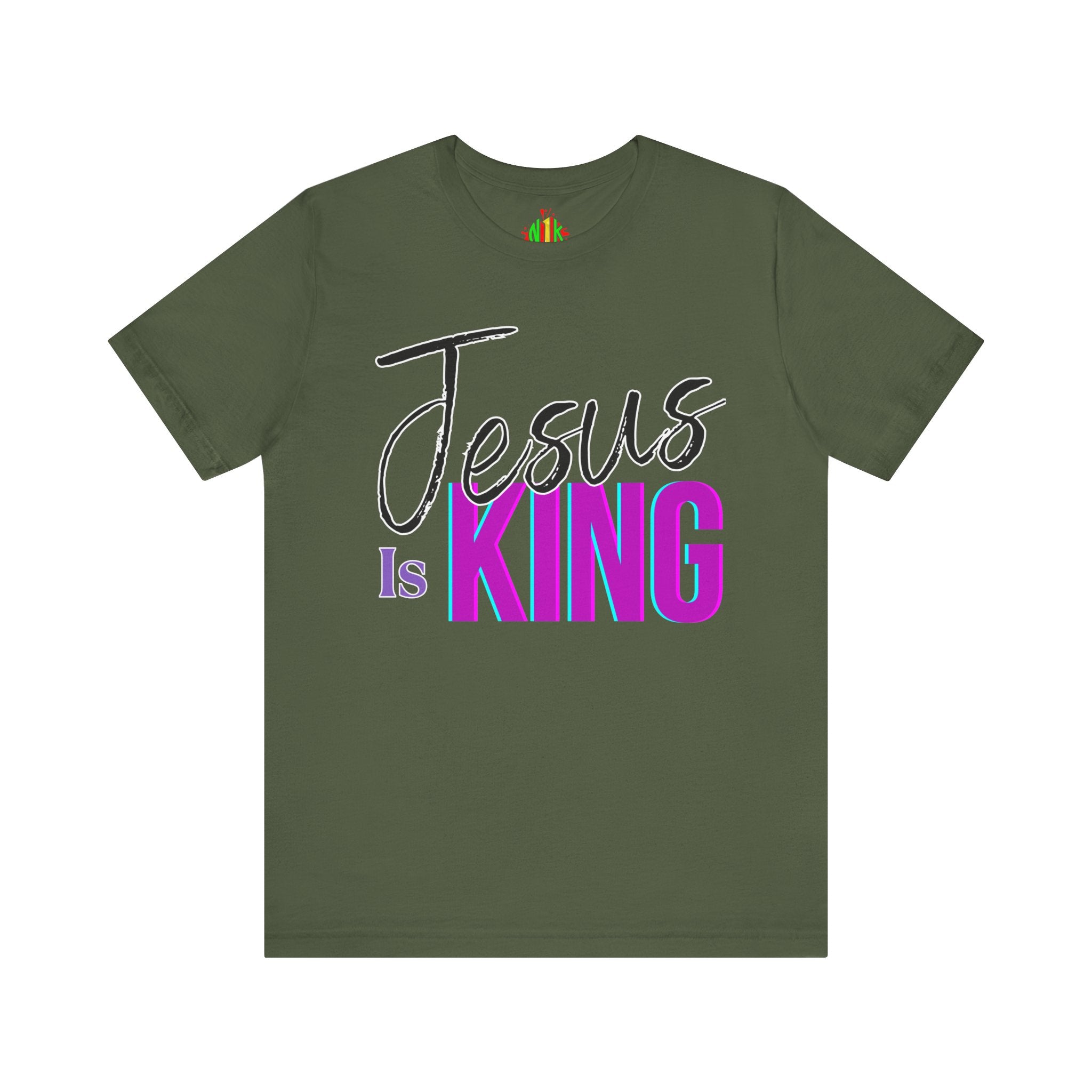 Faith-Inspired Unisex Tee | Jesus Is King Graphic T-Shirt, Christian AT-ShirtJesus Is King