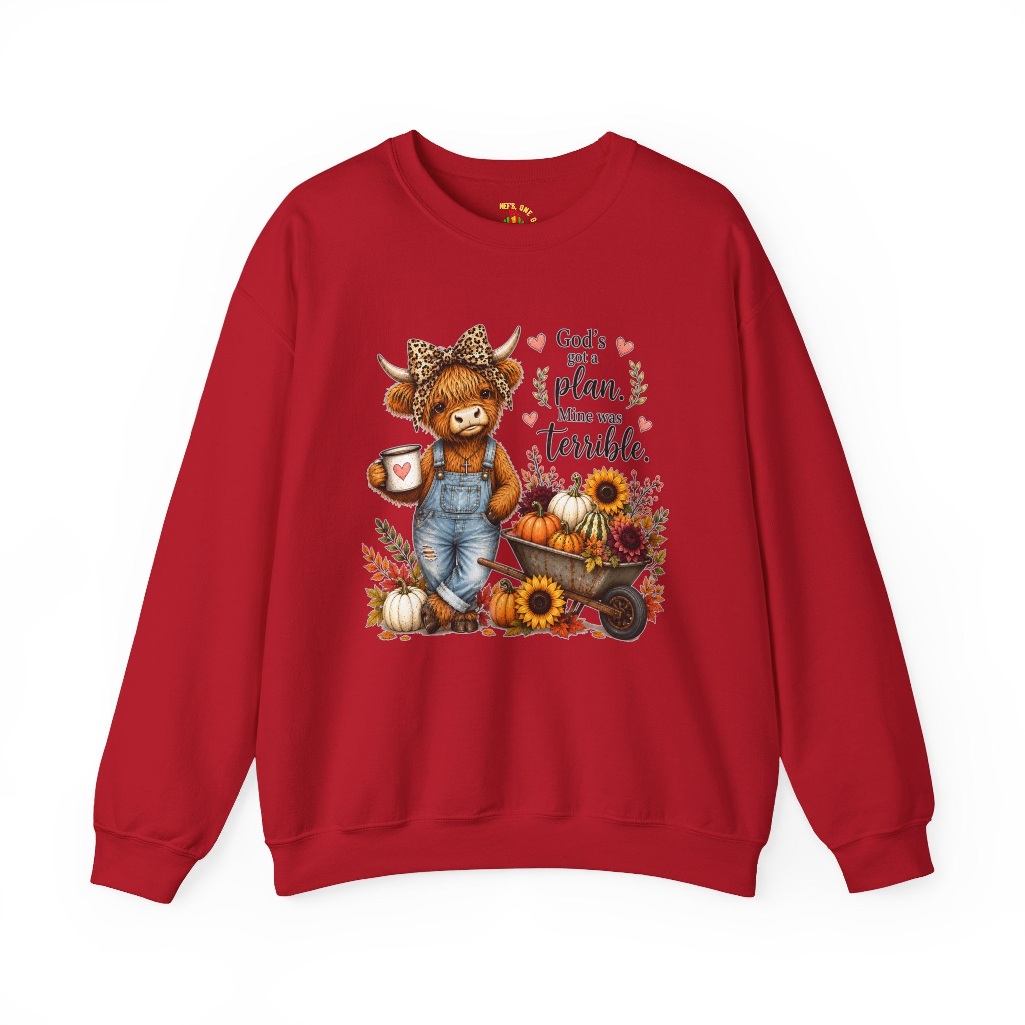 God’s Plan, Mine Was Terrible Bear Fall Crewneck Sweatshirt