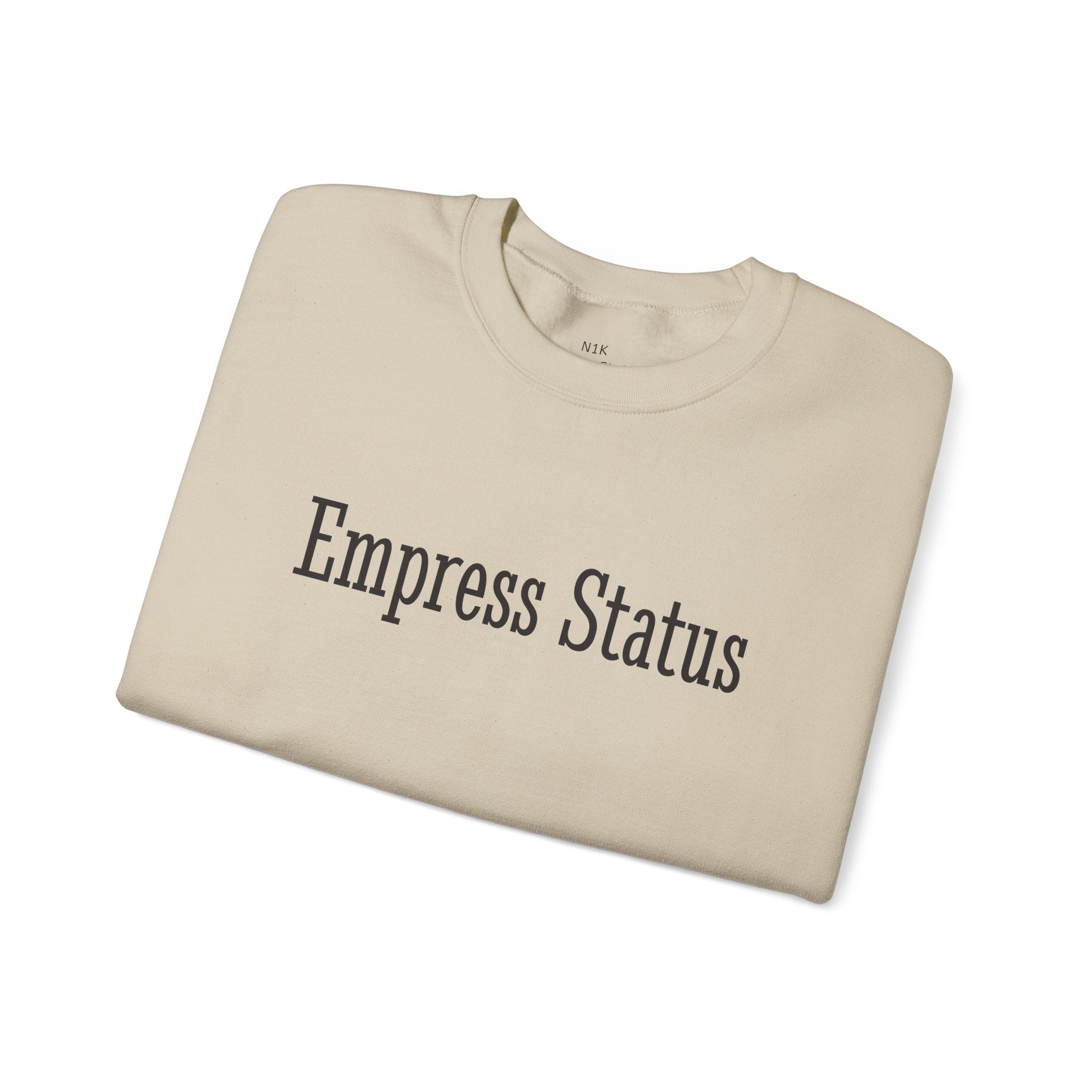 Empress Status Black Glitter Print Unisex Heavy Blend™ Crewneck Sweatshirt