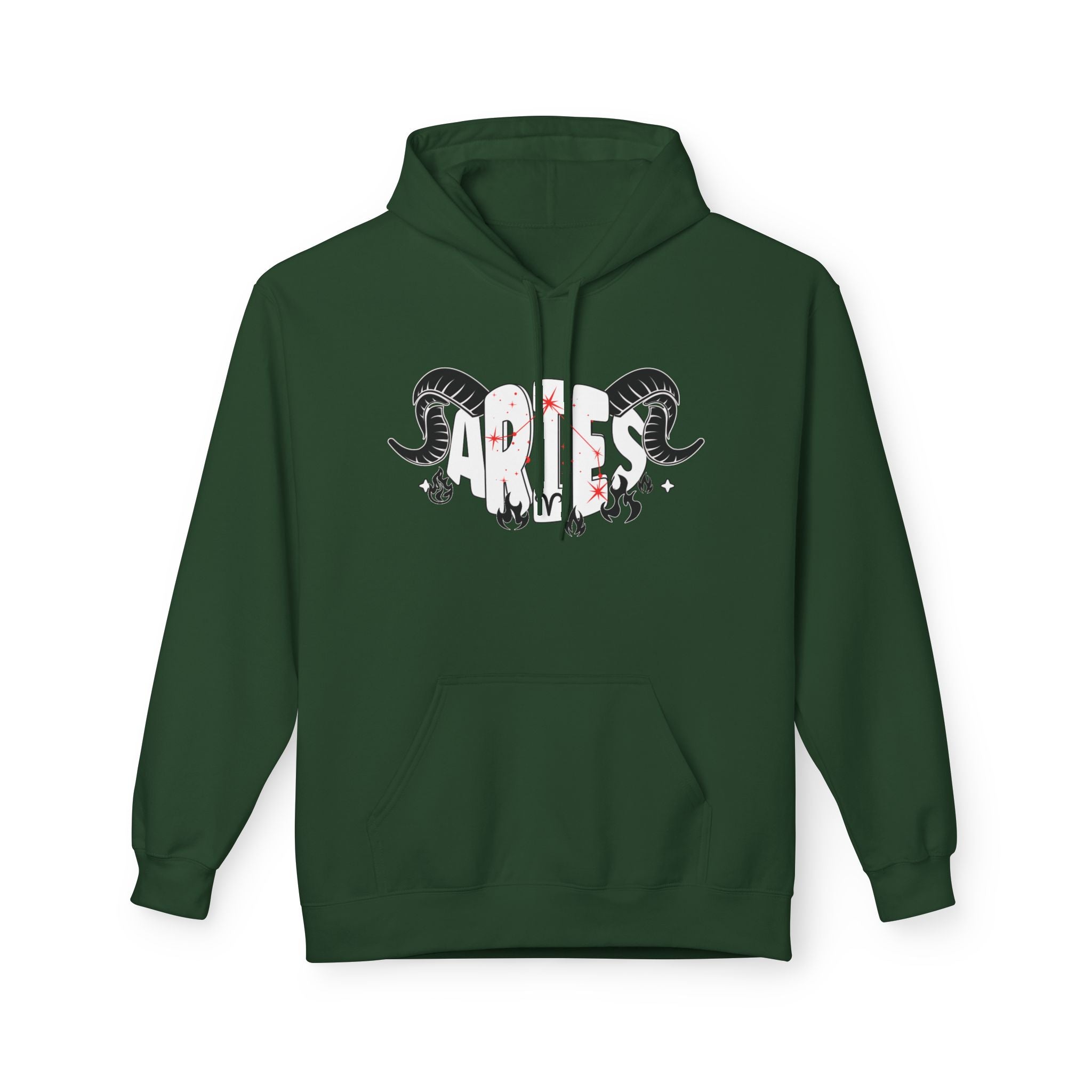 Aries Ram Zodiac Hoodie — Astrological Sign Graphic Pullover
