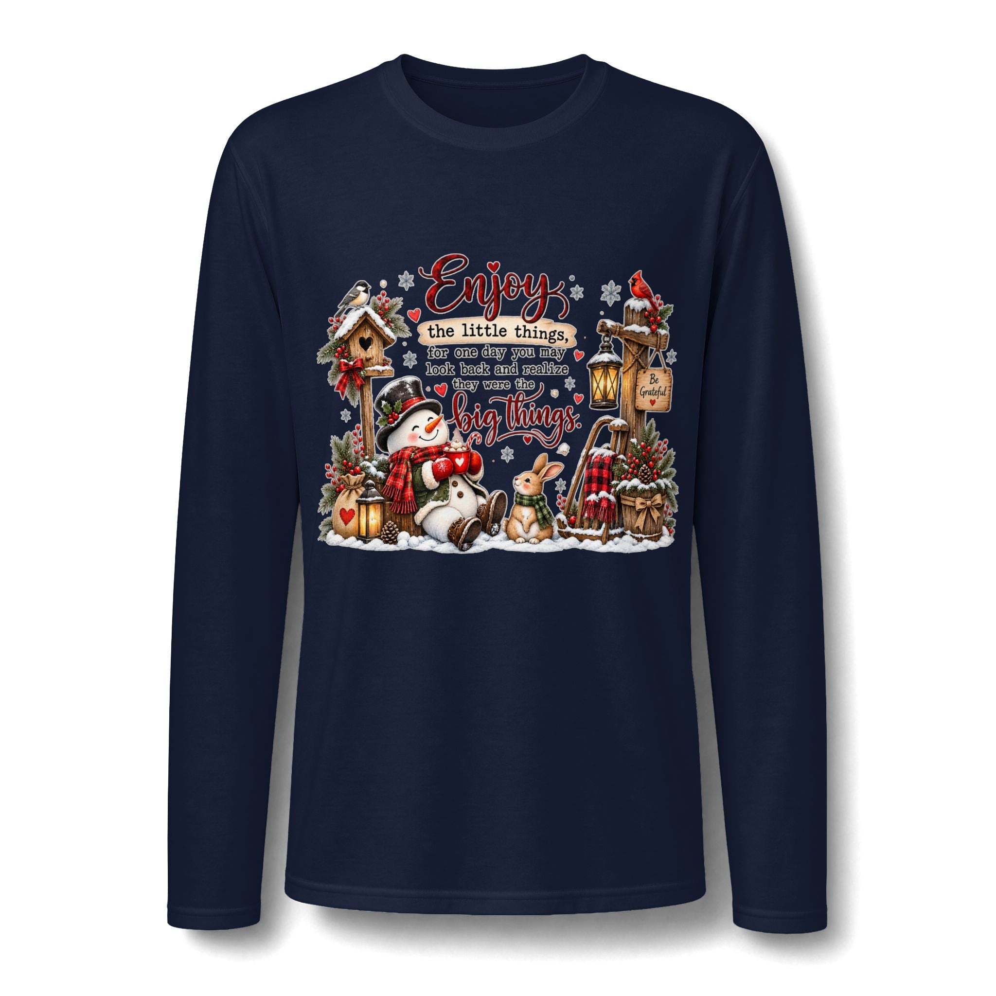Enjoy the Little Things Christmas Long Sleeve T-Shirt