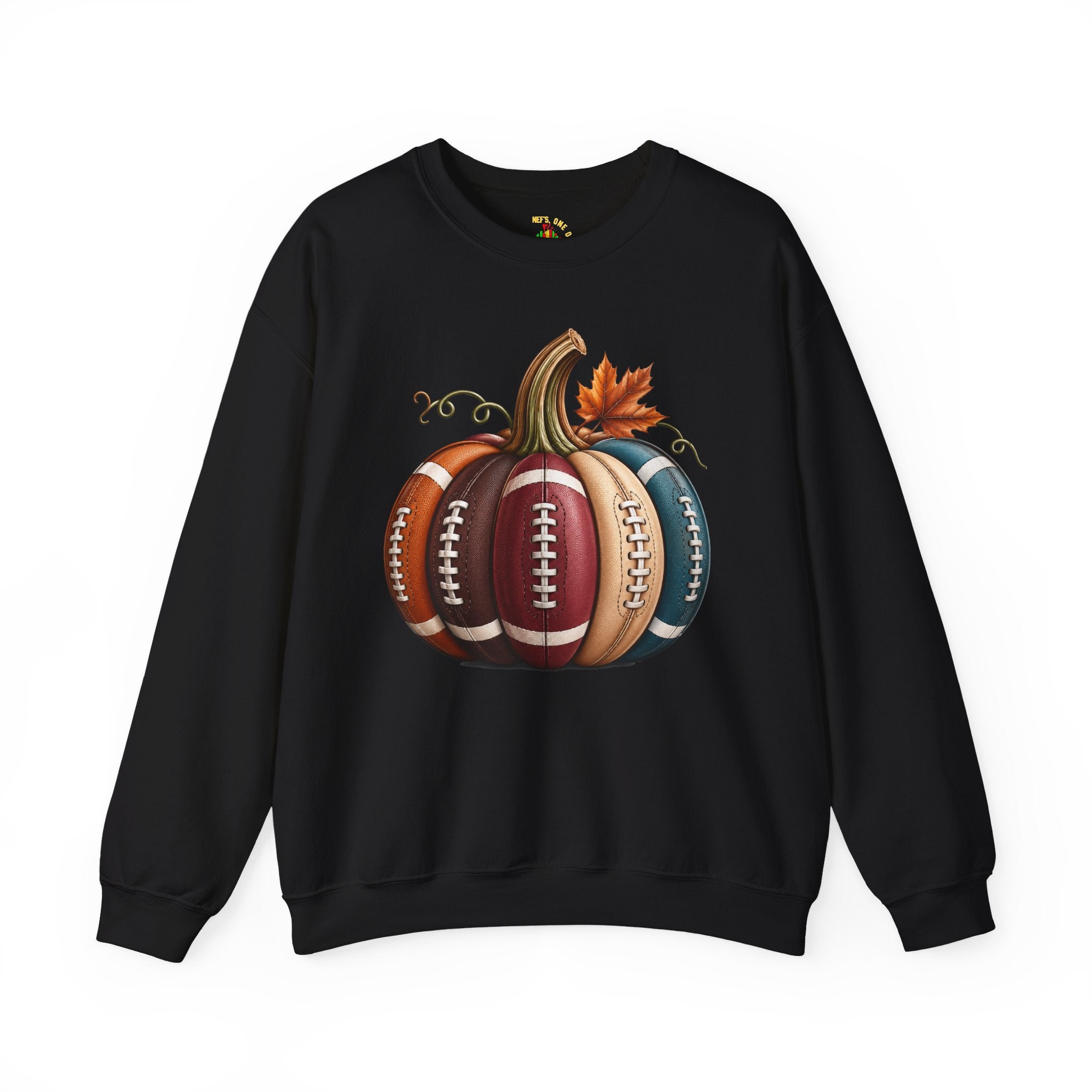 Fall Football Pumpkin Crewneck Sweatshirt