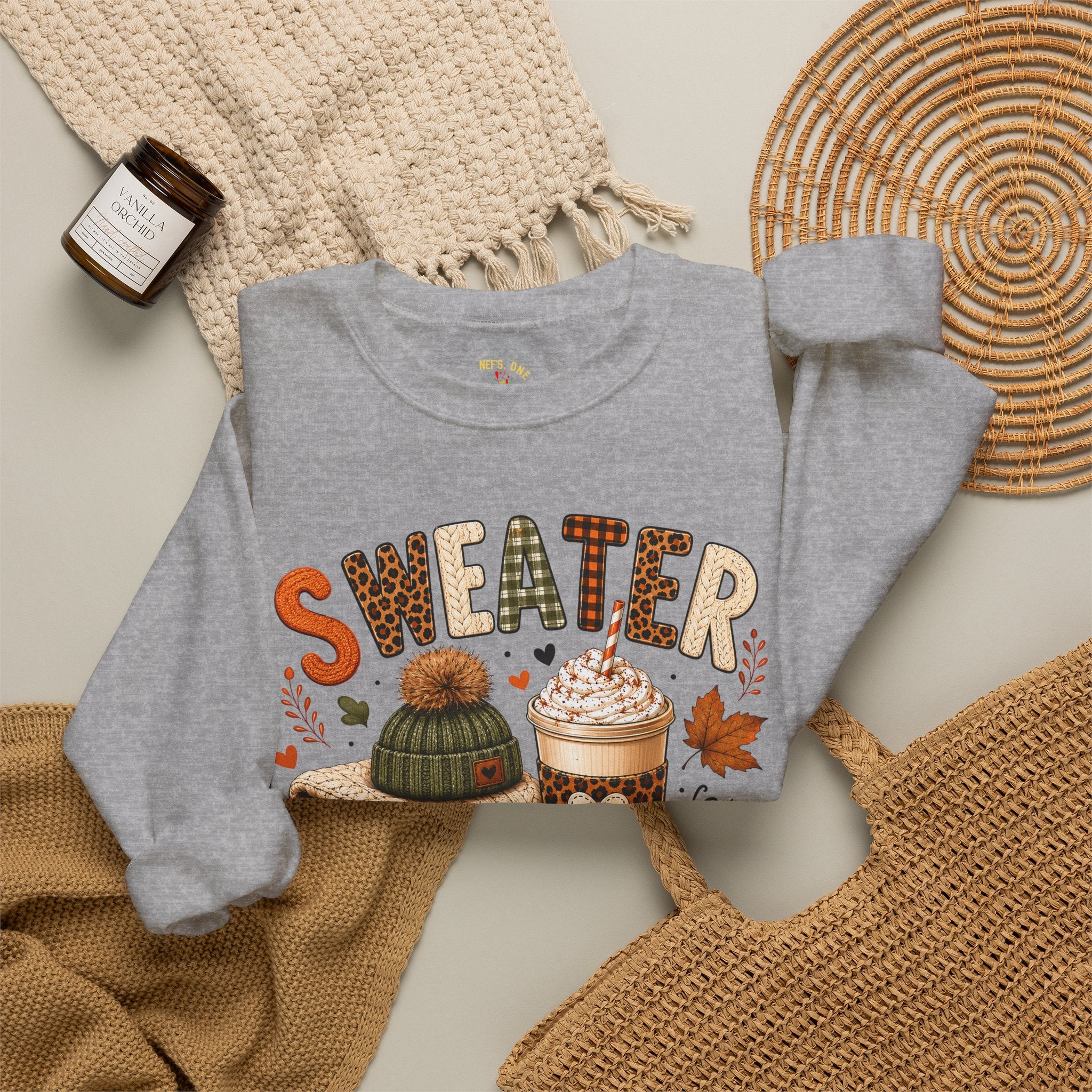Sweater Weather Autumn Crewneck Sweatshirt