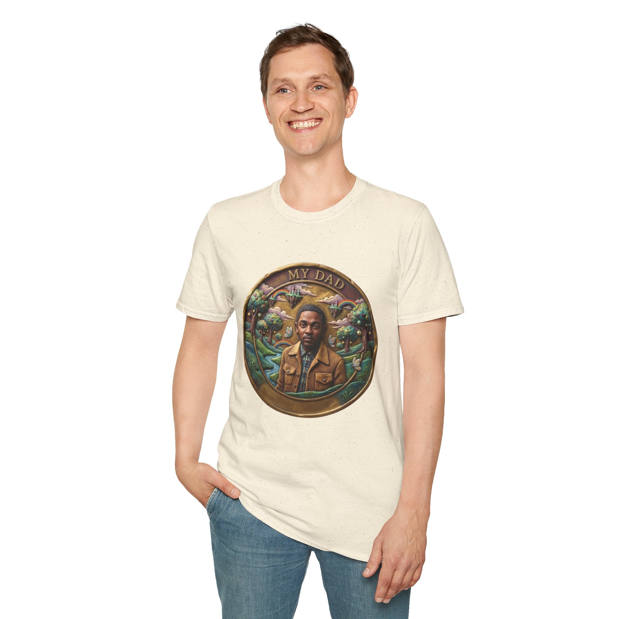 Todd Another Customized My Dad Portrait Coin Tee Graphic T-Shirt