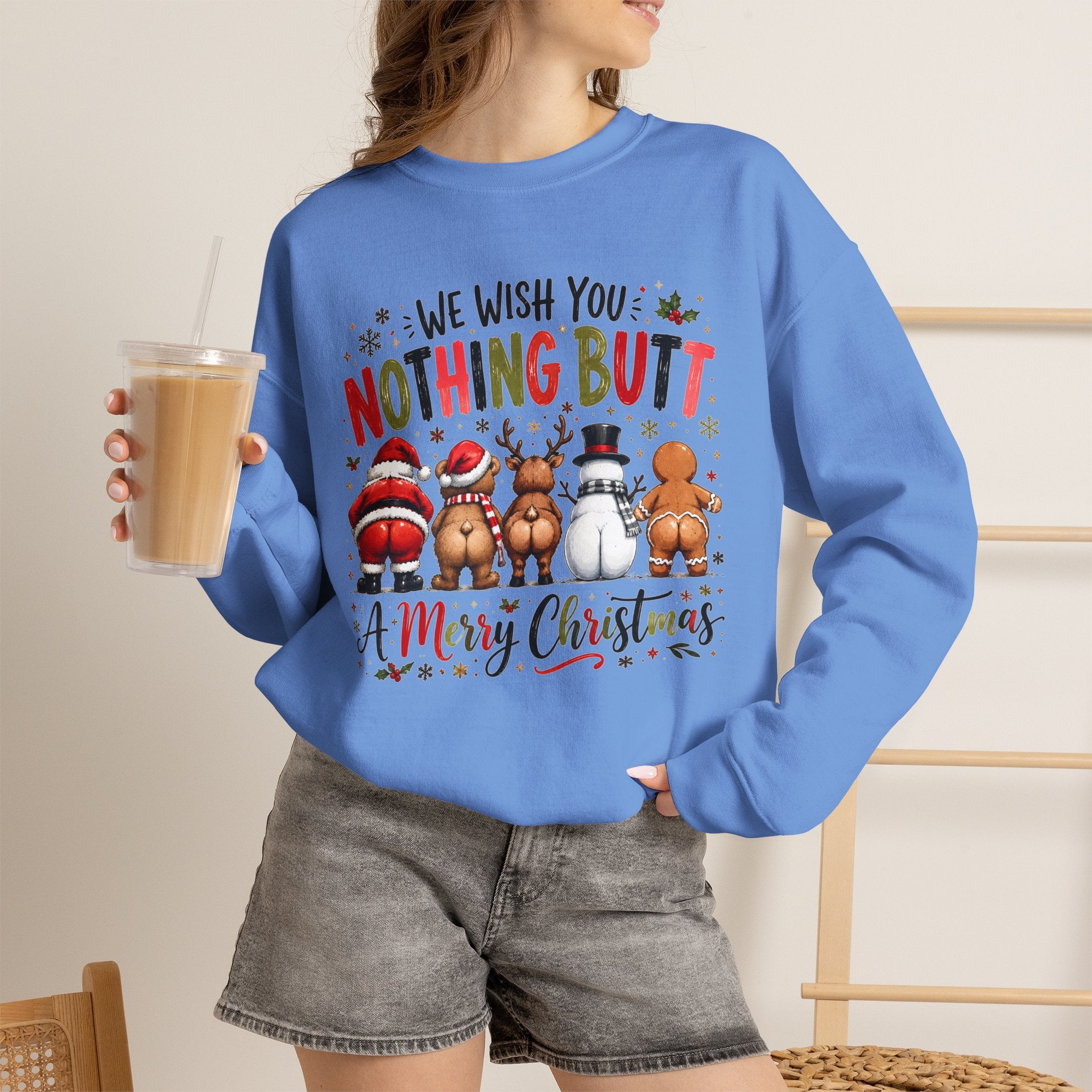 We Wish You Nothing But a Merry Christmas Crewneck Sweatshirt