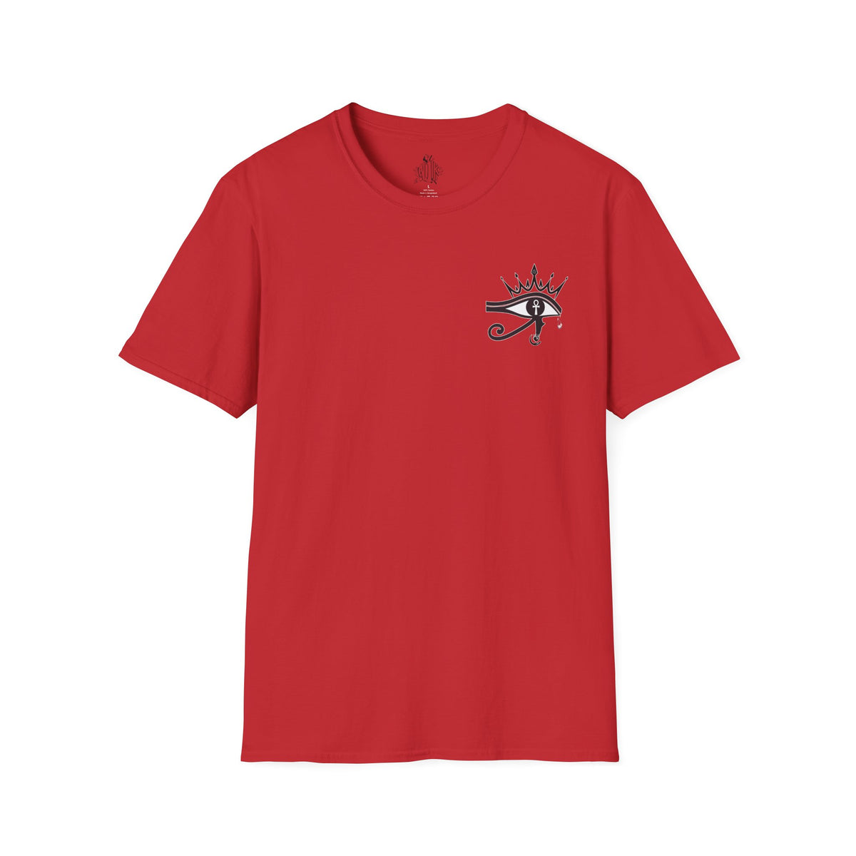 Eye of Horus Chest Logo Empress Tee — Minimal Egyptian Symbol T-Shirt