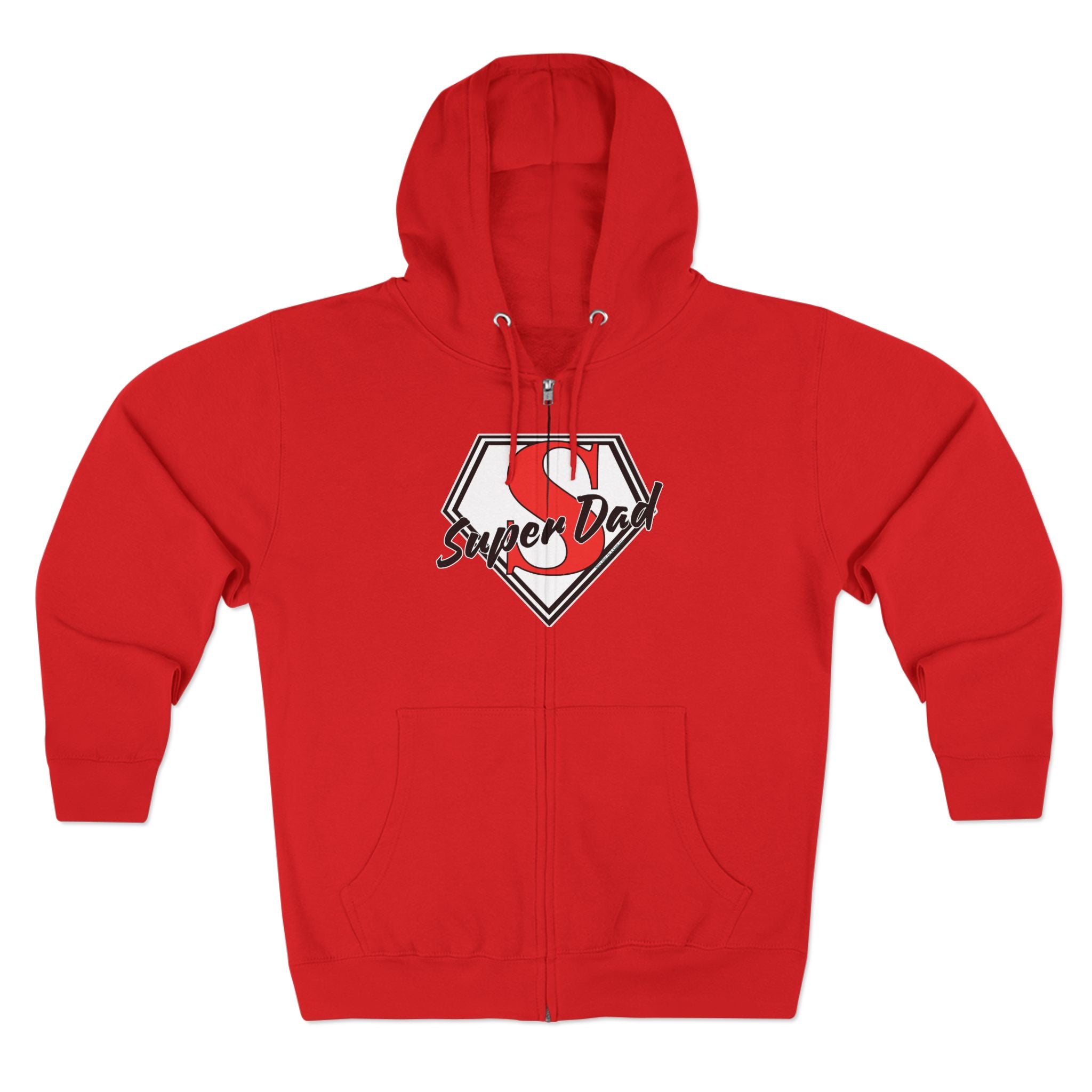Super Dad Unisex Zip Hoodie | Perfect for Father's Day, Cool Dad Gifts, Family Outings, Casual Wear, Birthday Present