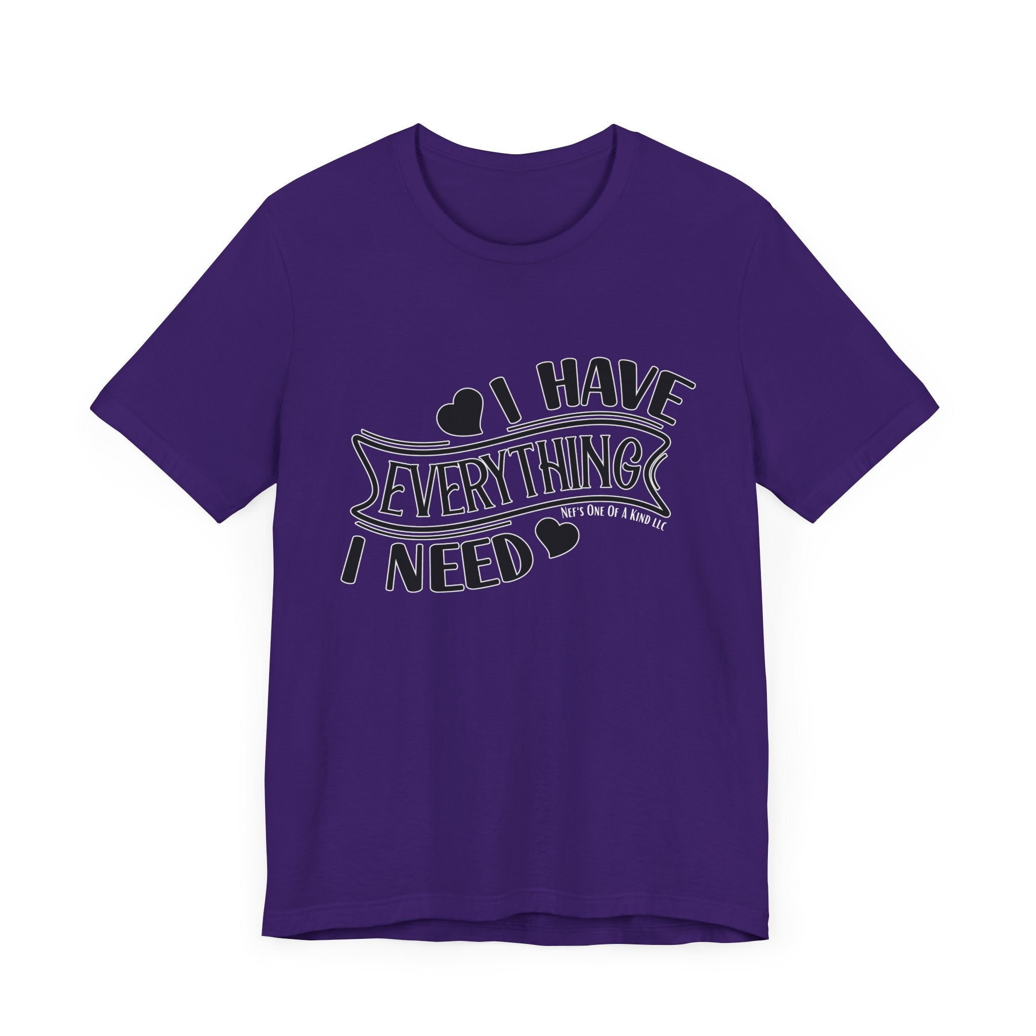 I Have Everything I Need Valentine Casual Soft Unisex Jersey Short Sleeve Tee