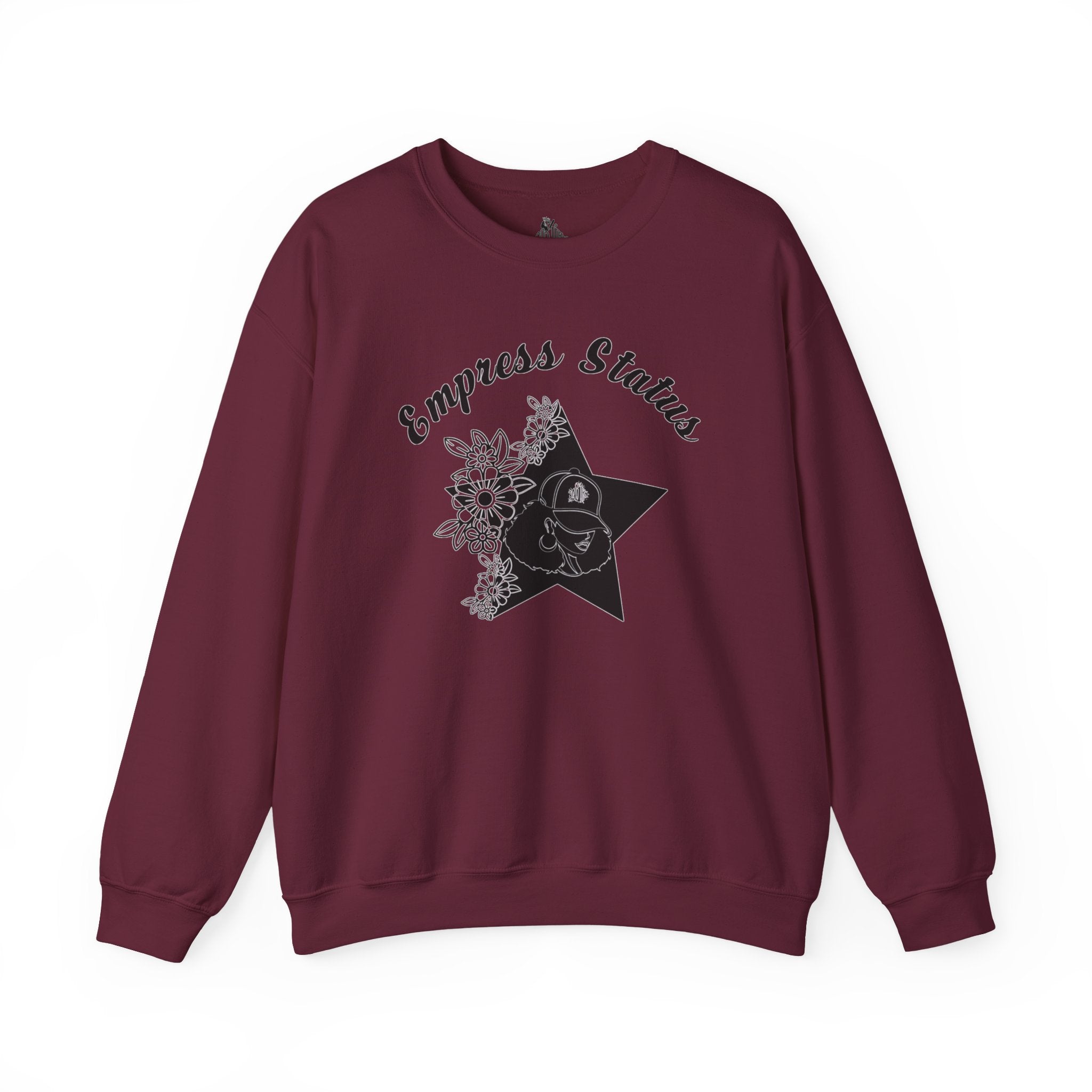 Empress Black Girl Floral Status Unisex Sweatshirt