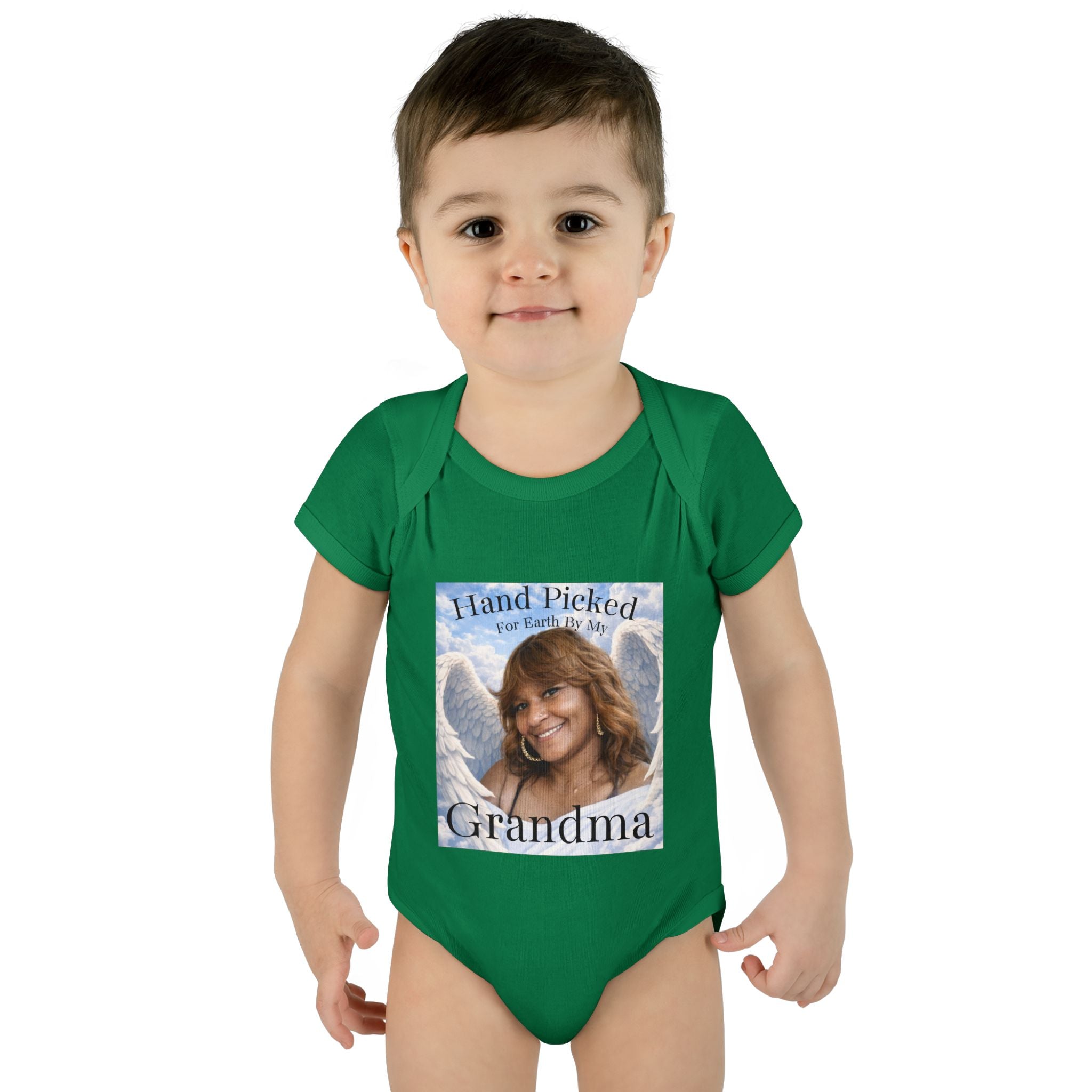 Body da neonato "Scelto per la Terra dalla mia nonna in Cielo" – Tutina commemorativa per neonato