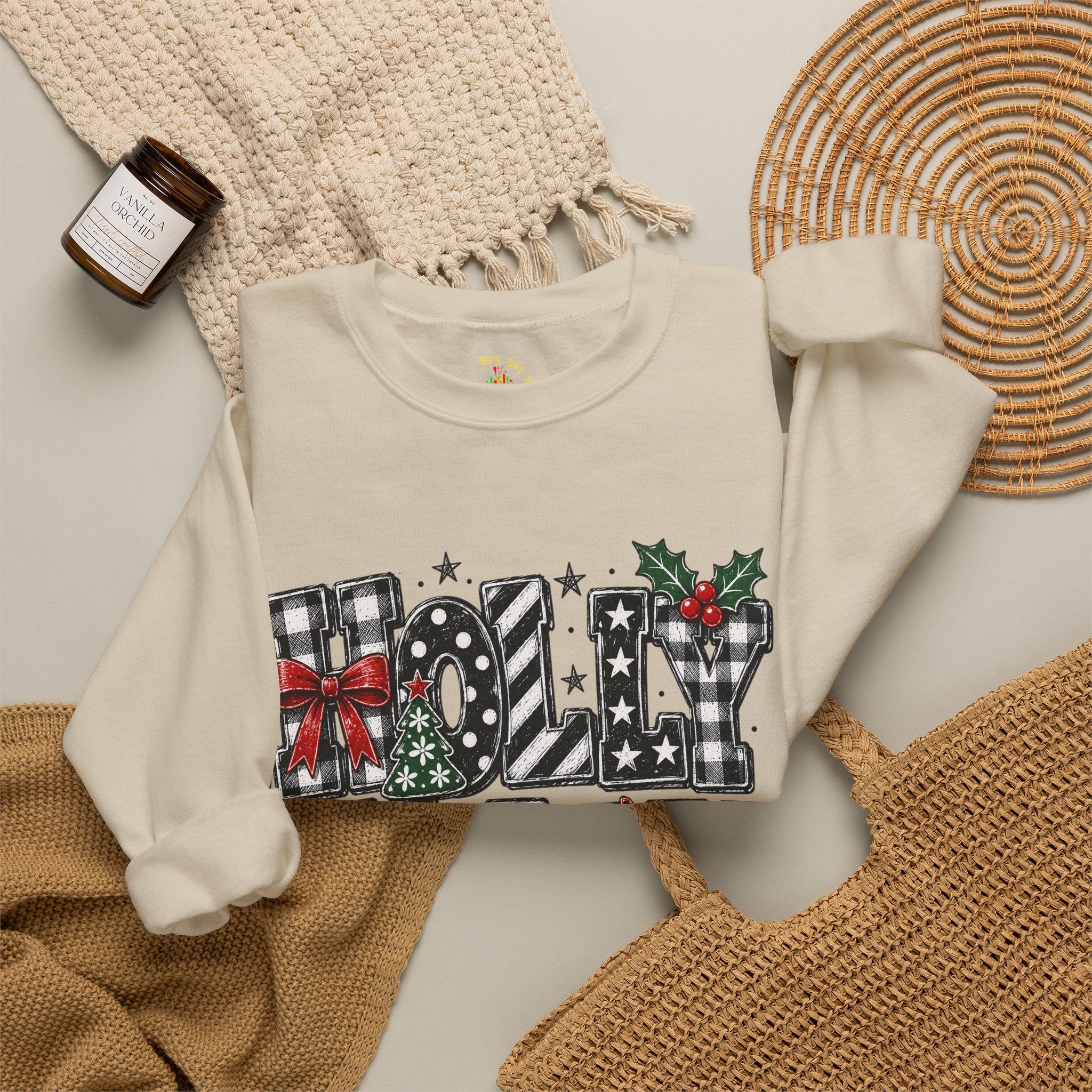 Merry Noel Christmas Reindeer Crewneck Sweatshirt