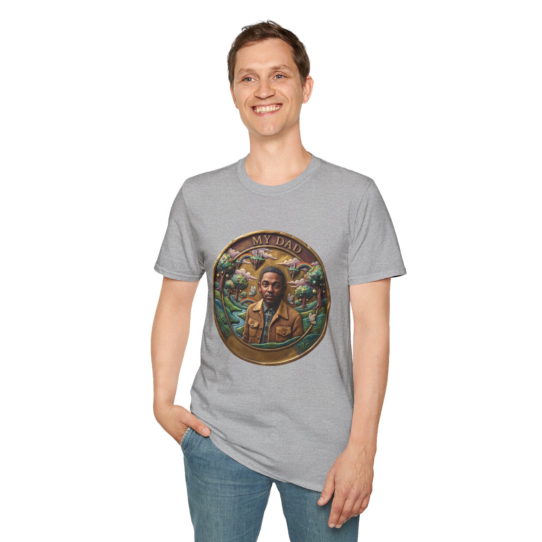 Todd Another Customized My Dad Portrait Coin Tee Graphic T-Shirt